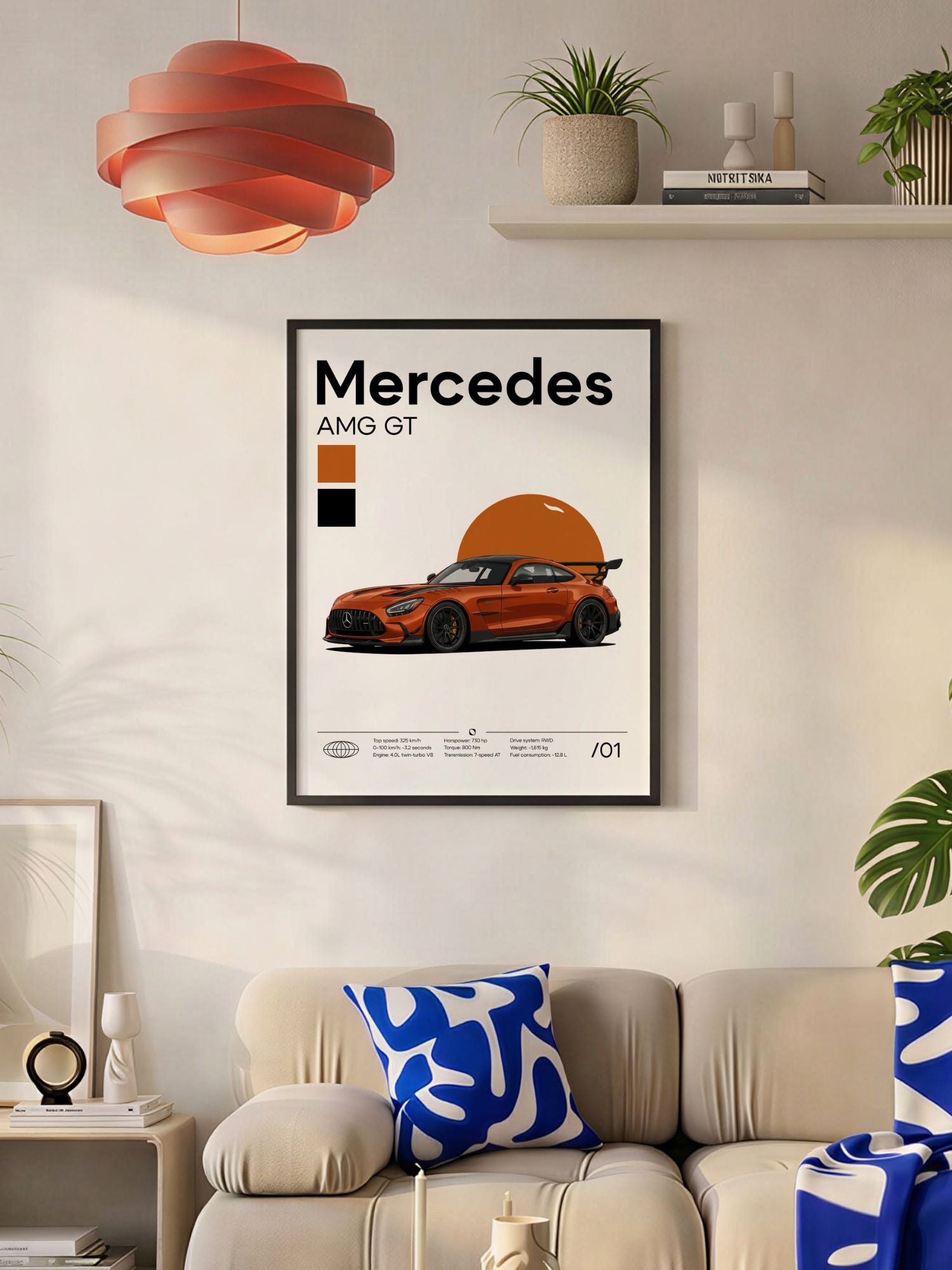 Plakat Mercedes AMG GT Black Series