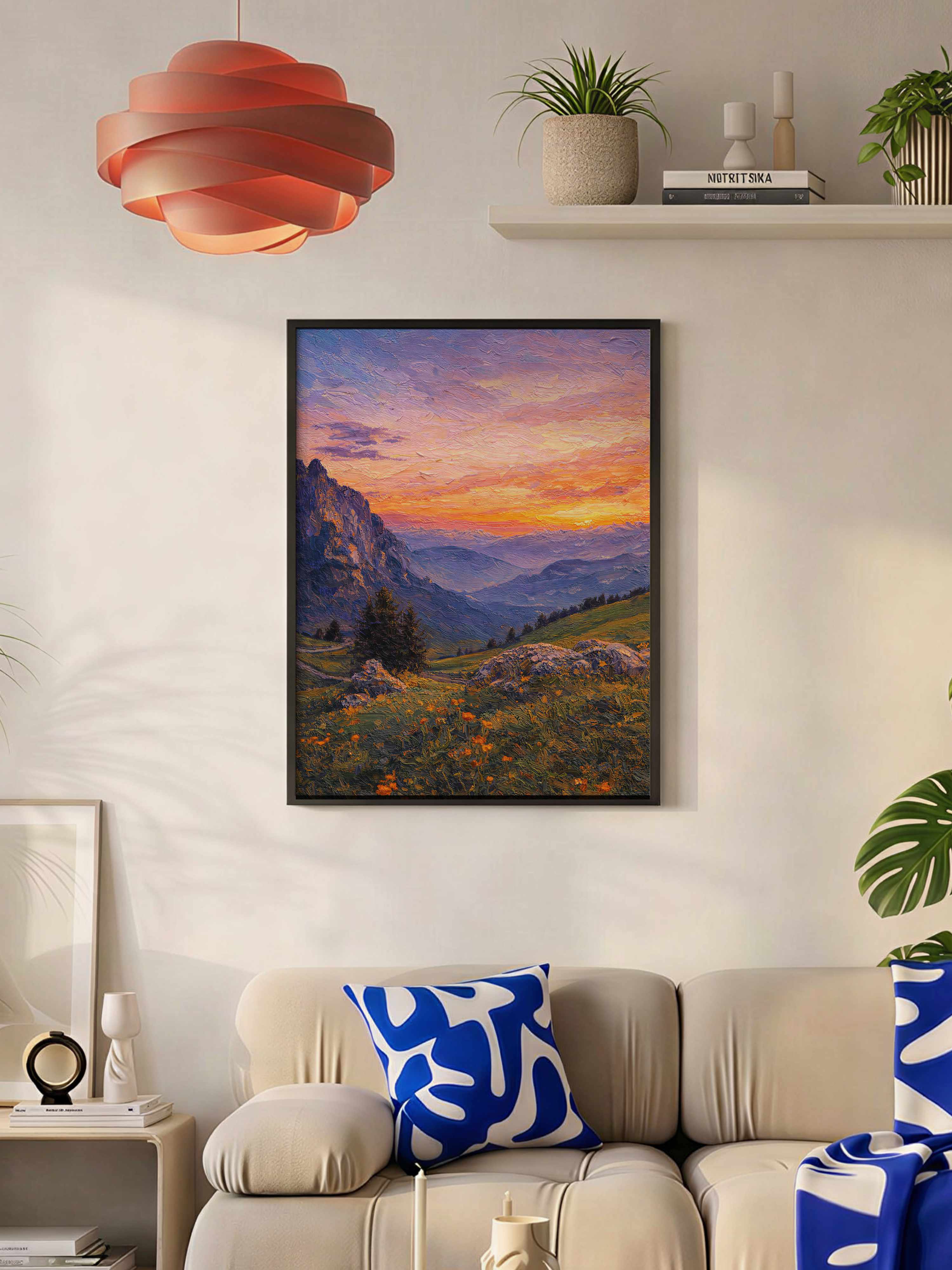 Plakat Zachód nad Wzgórzem