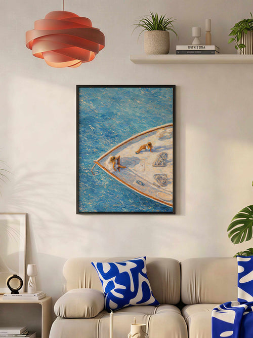 Plakat Jacht z Lotu Ptaka