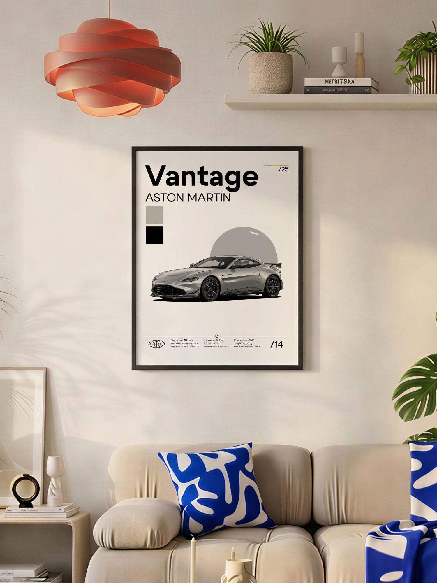 Plakat Aston Martin Vantage