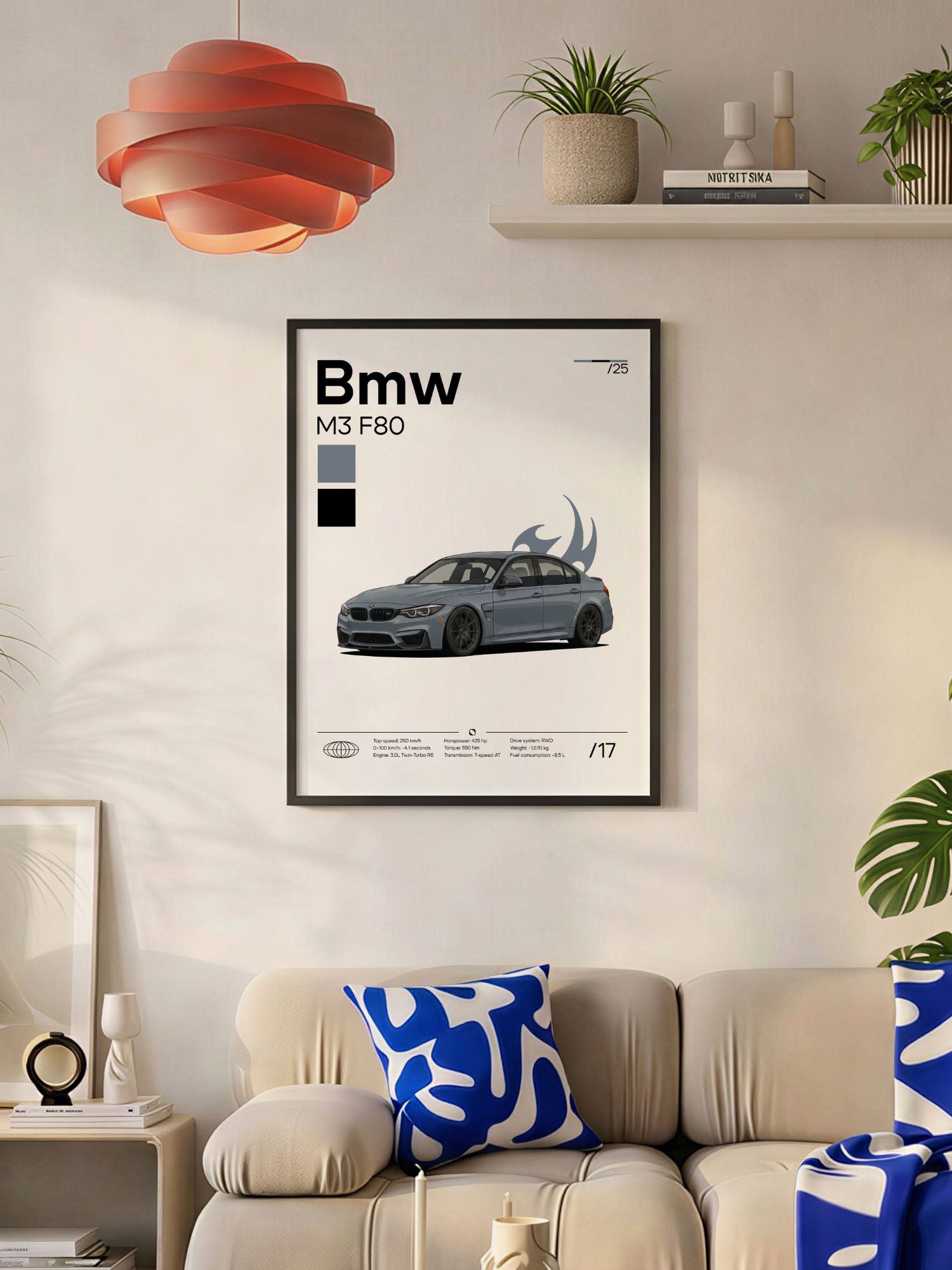 Plakat Bmw M3 F80