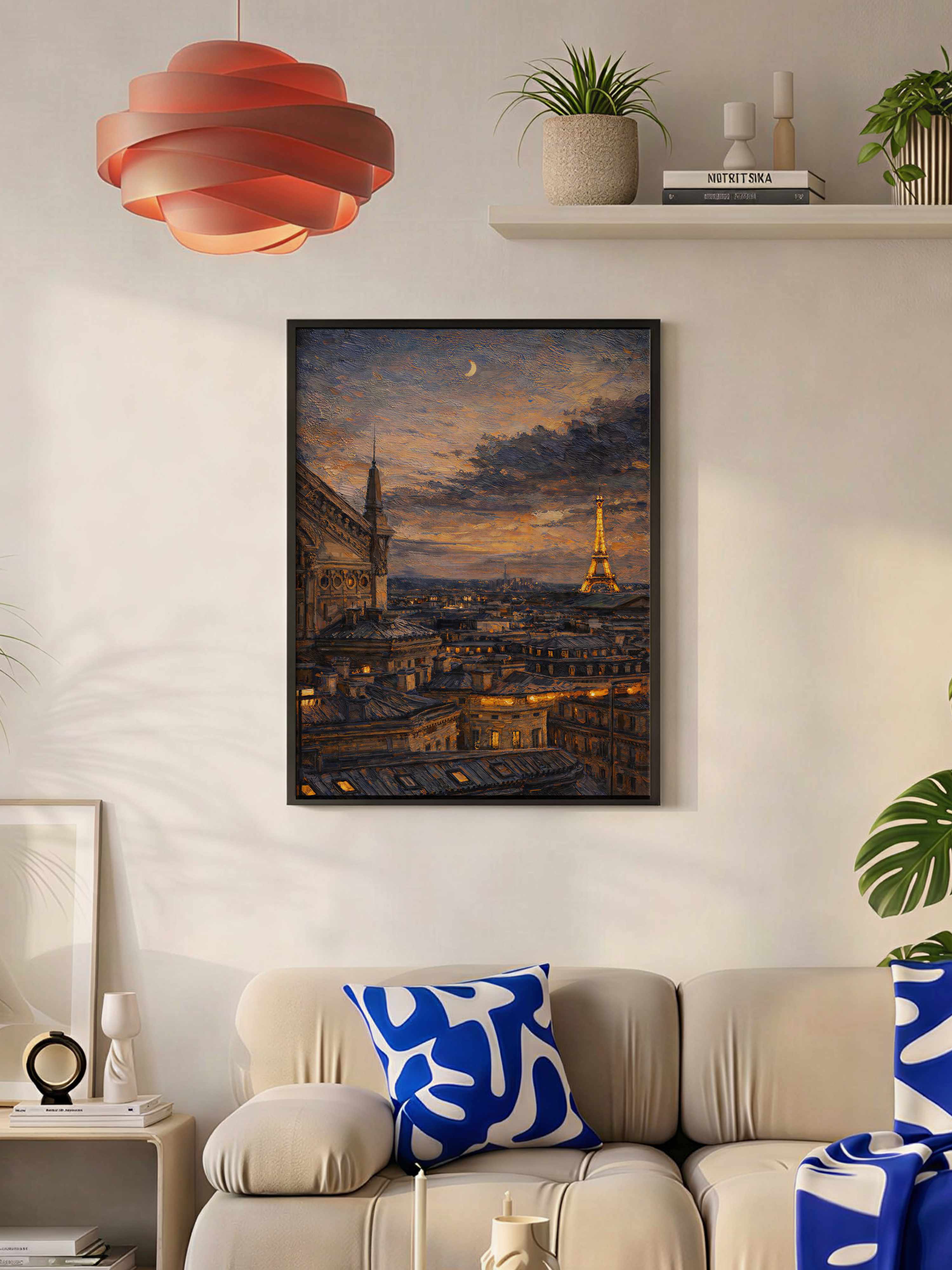 Plakat Paryż Nocą
