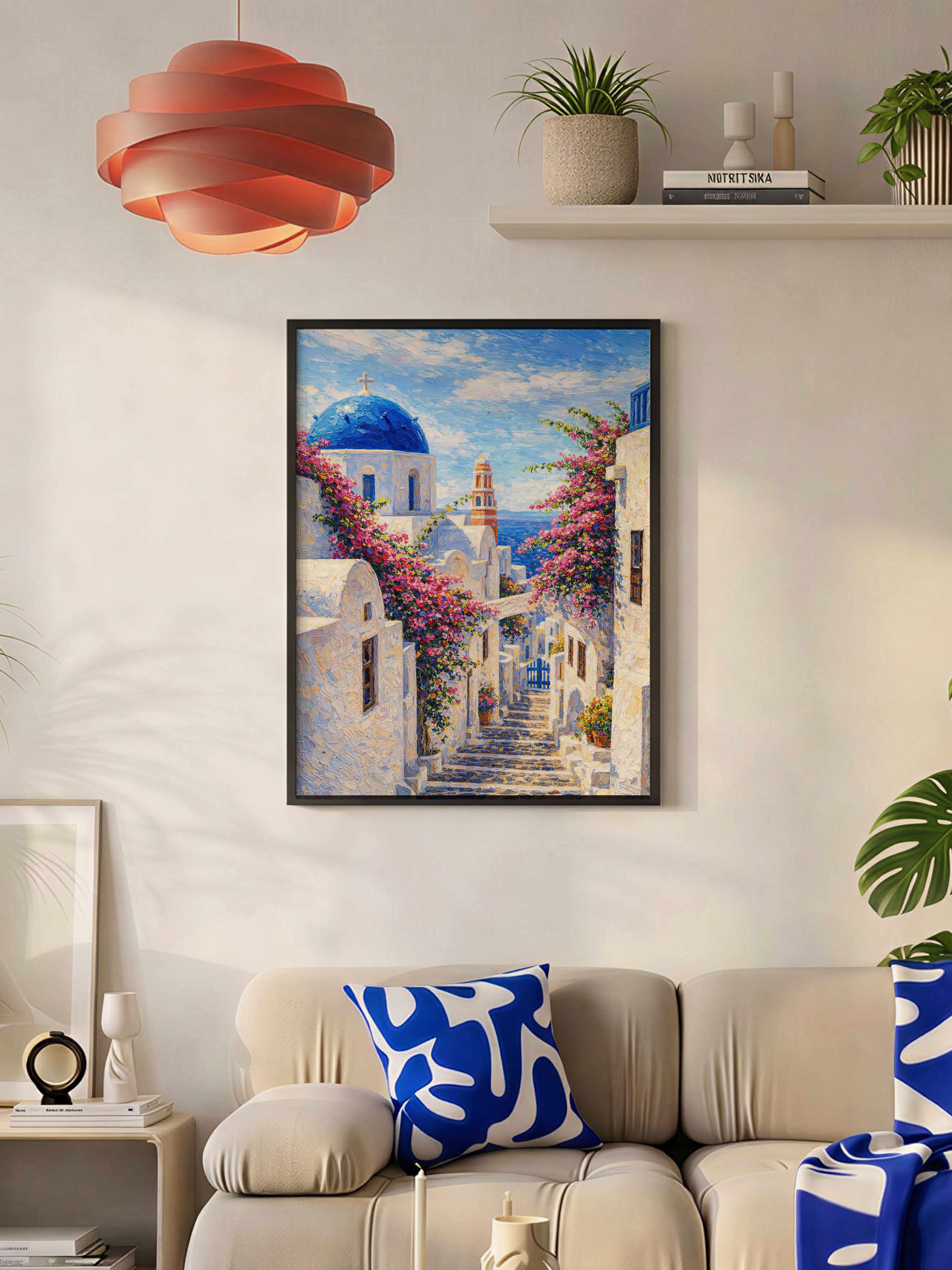 Plakat Santorini
