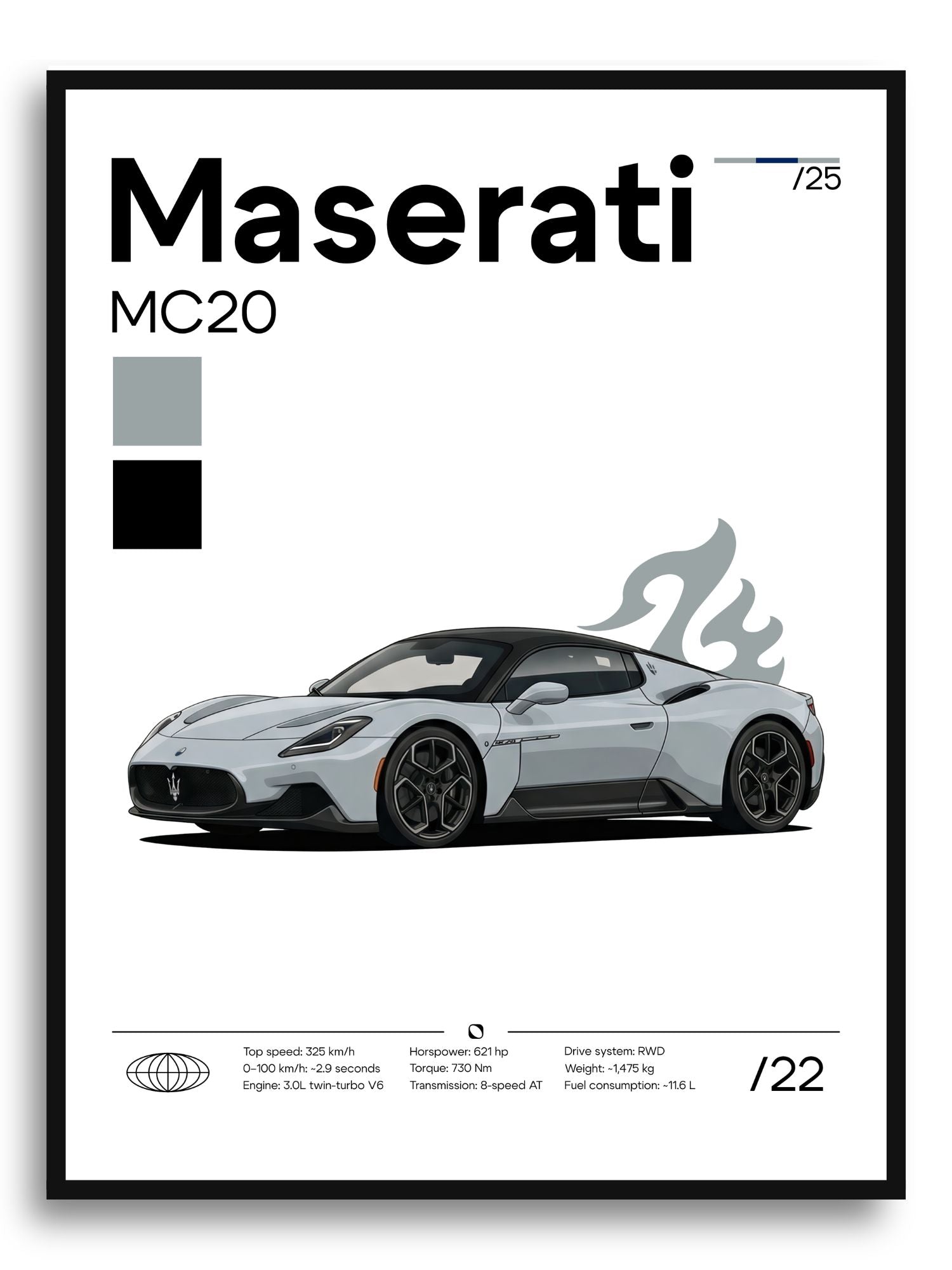 Plakat Maserati MC20