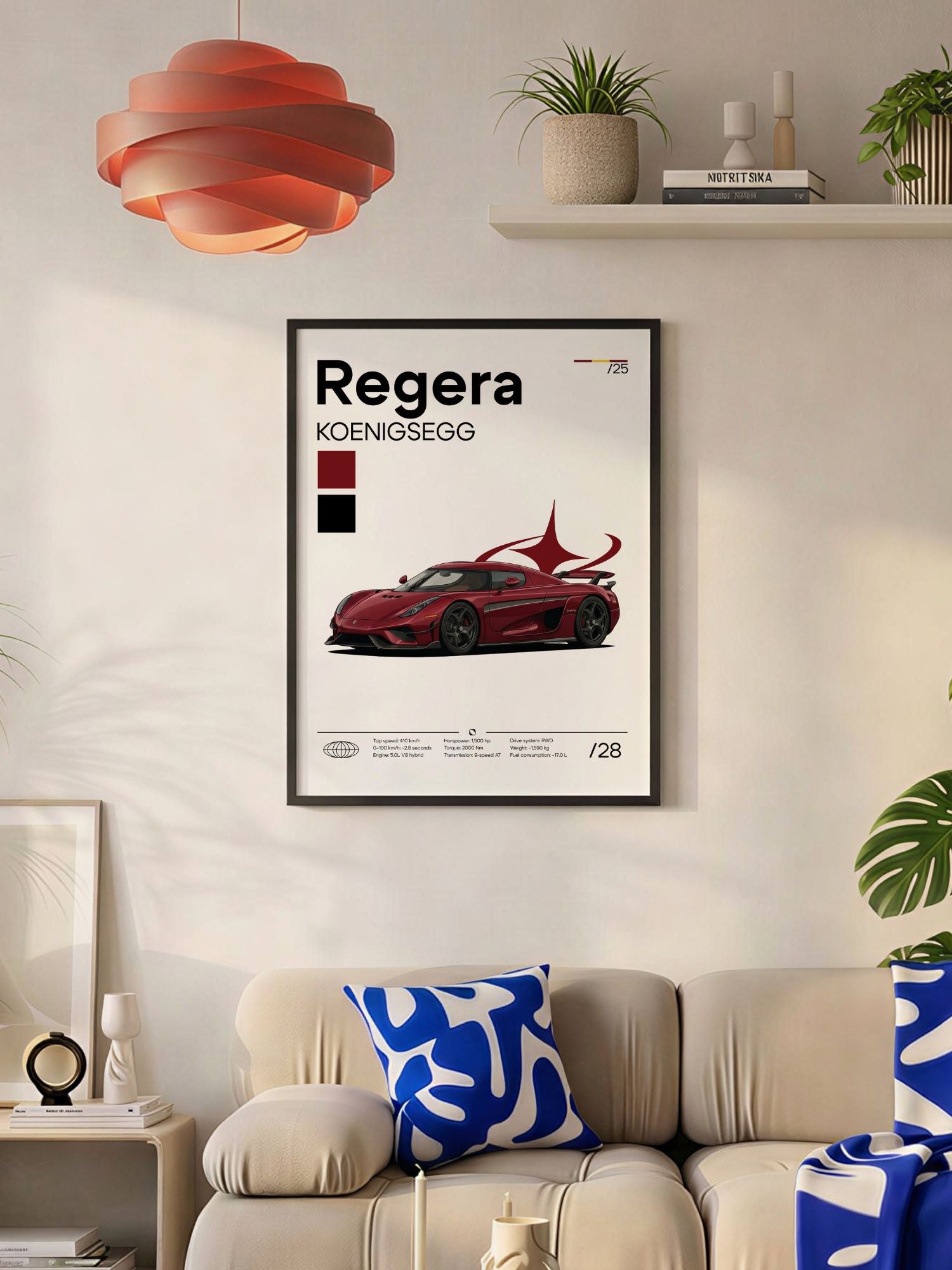 Plakat Koenigsegg Regera