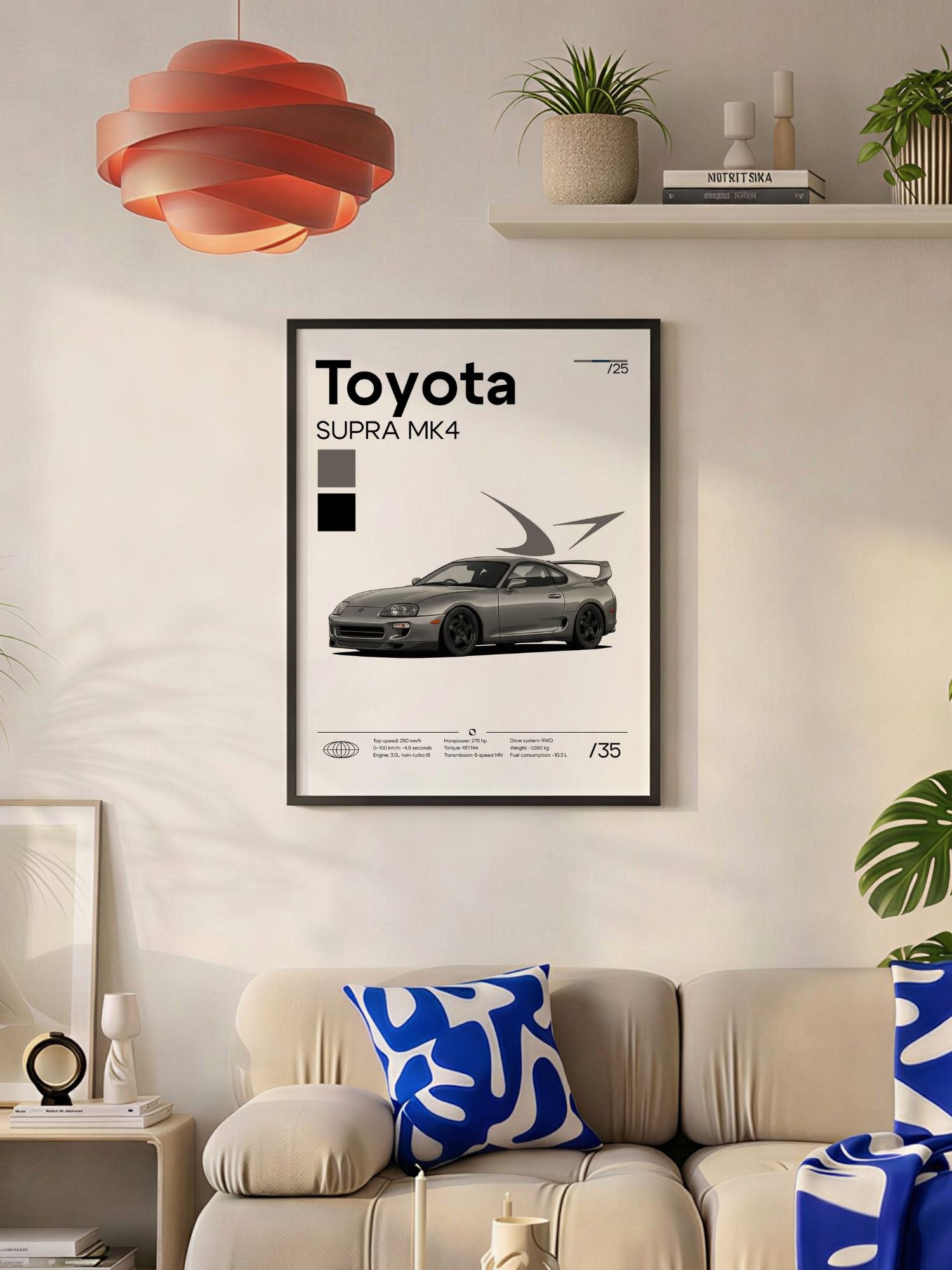 Plakat Toyota Supra Mk4