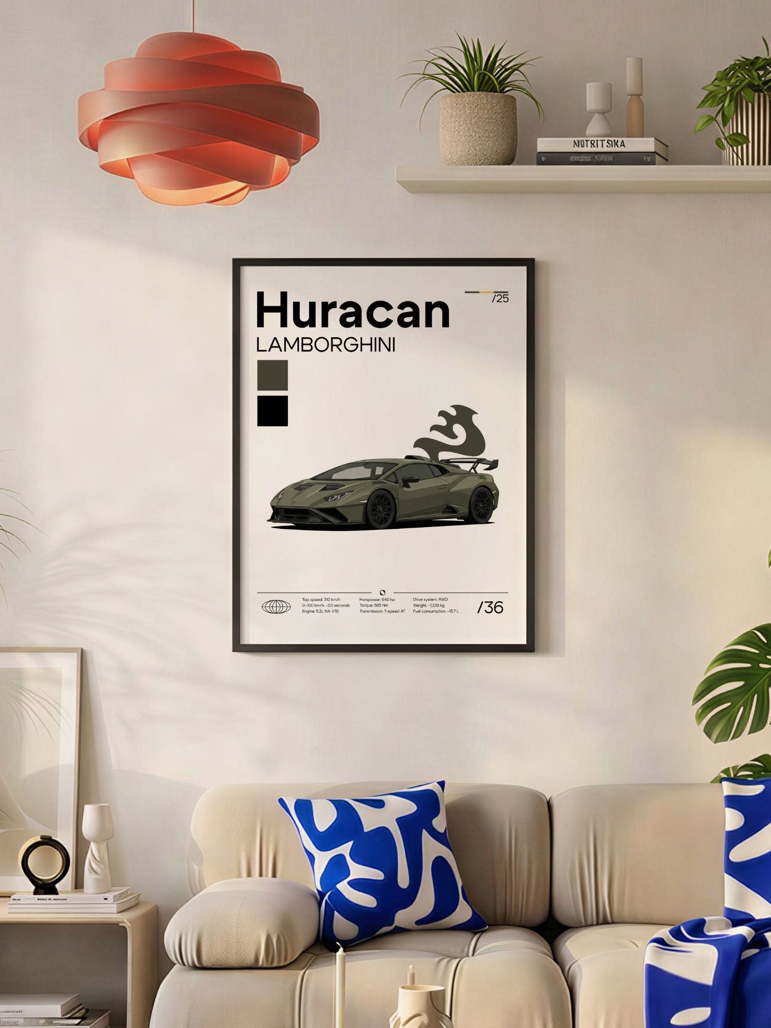 Plakat Lamborghini Huracan