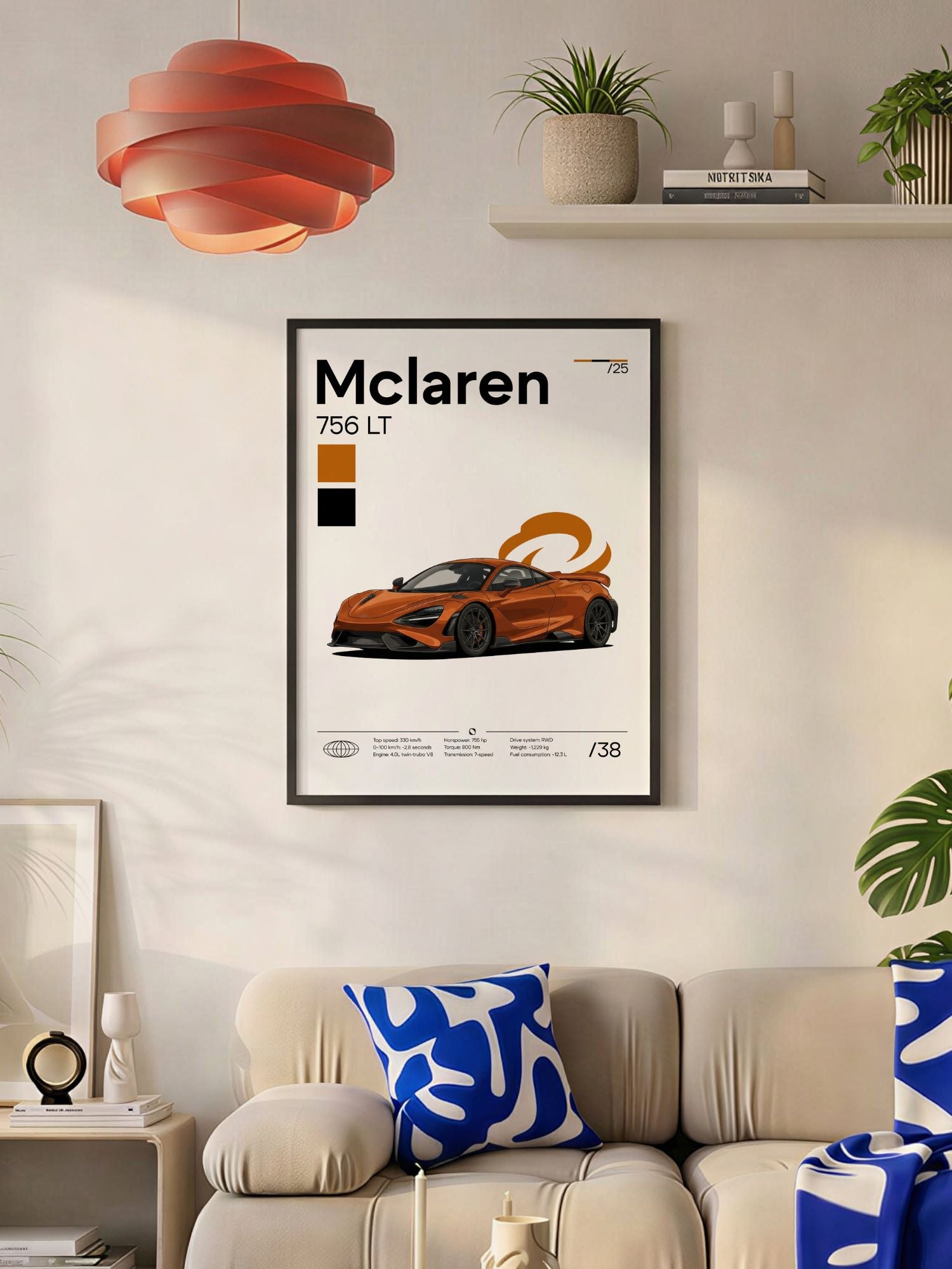 Plakat Mclaren 756LT