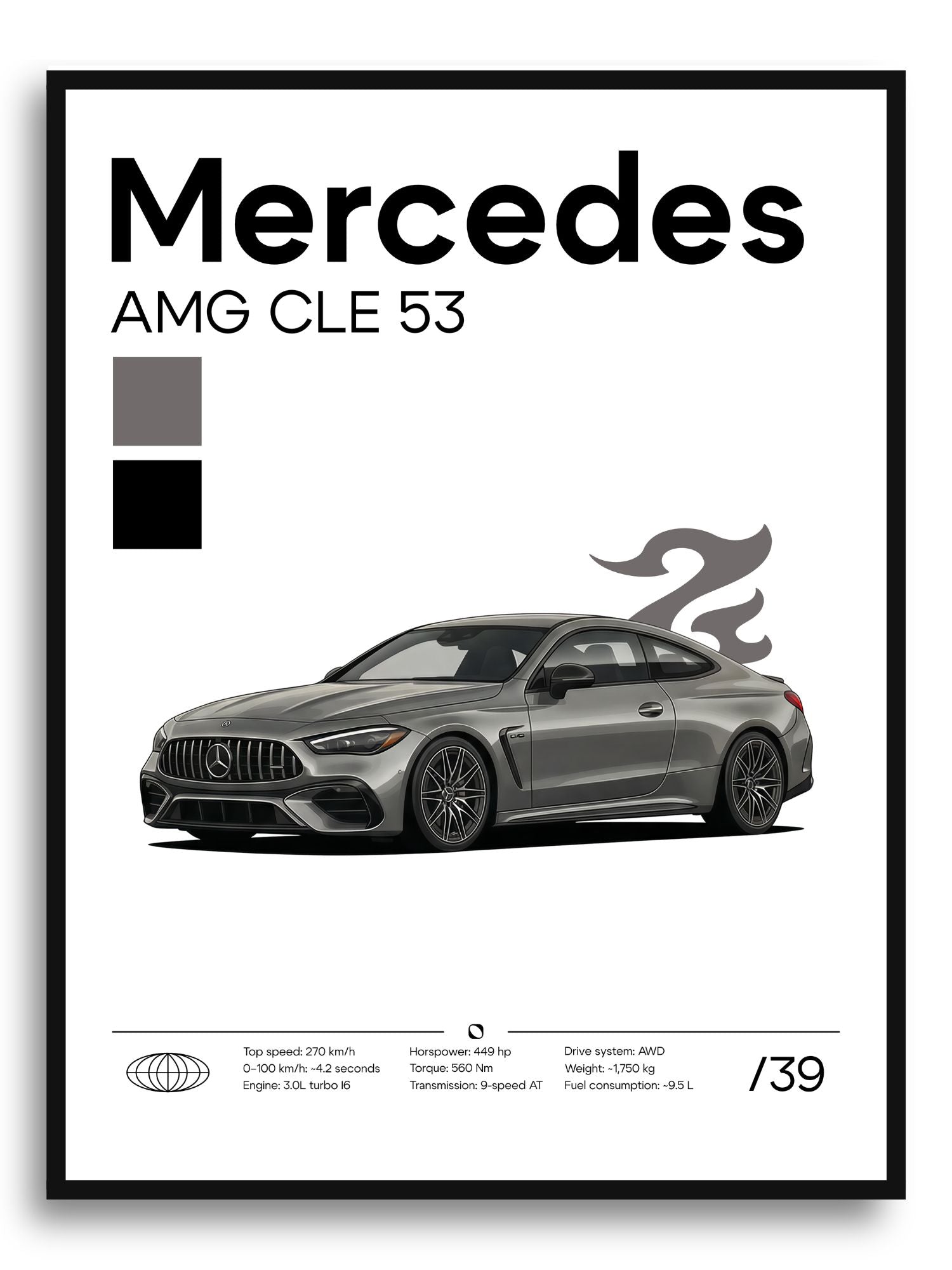 Plakat Mercedes AMG CLE 53