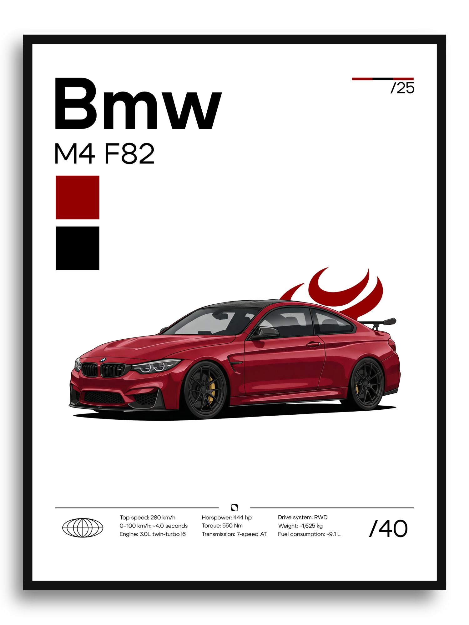 Plakat Bmw M4 F82