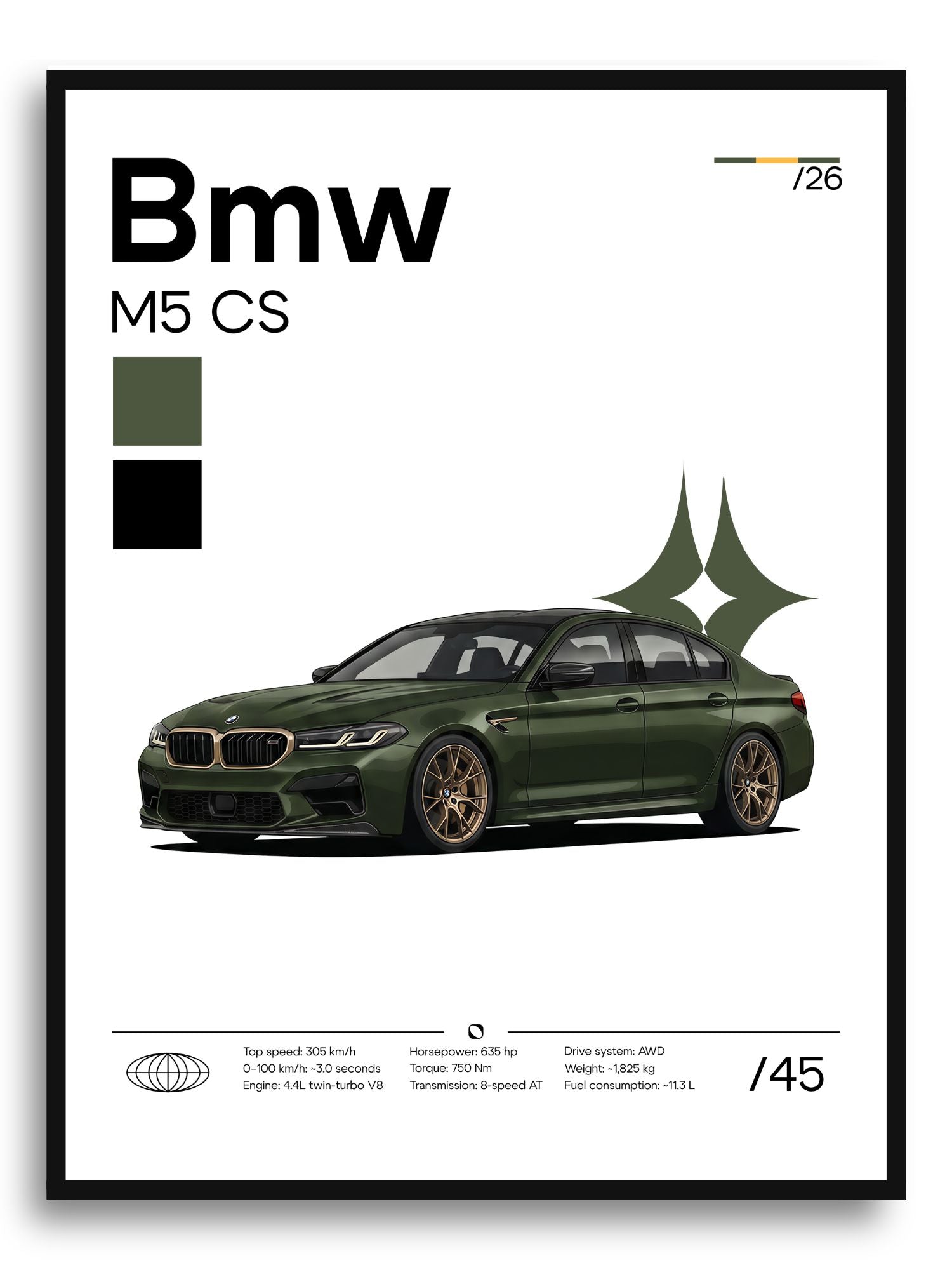 Plakat Bmw M5 CS