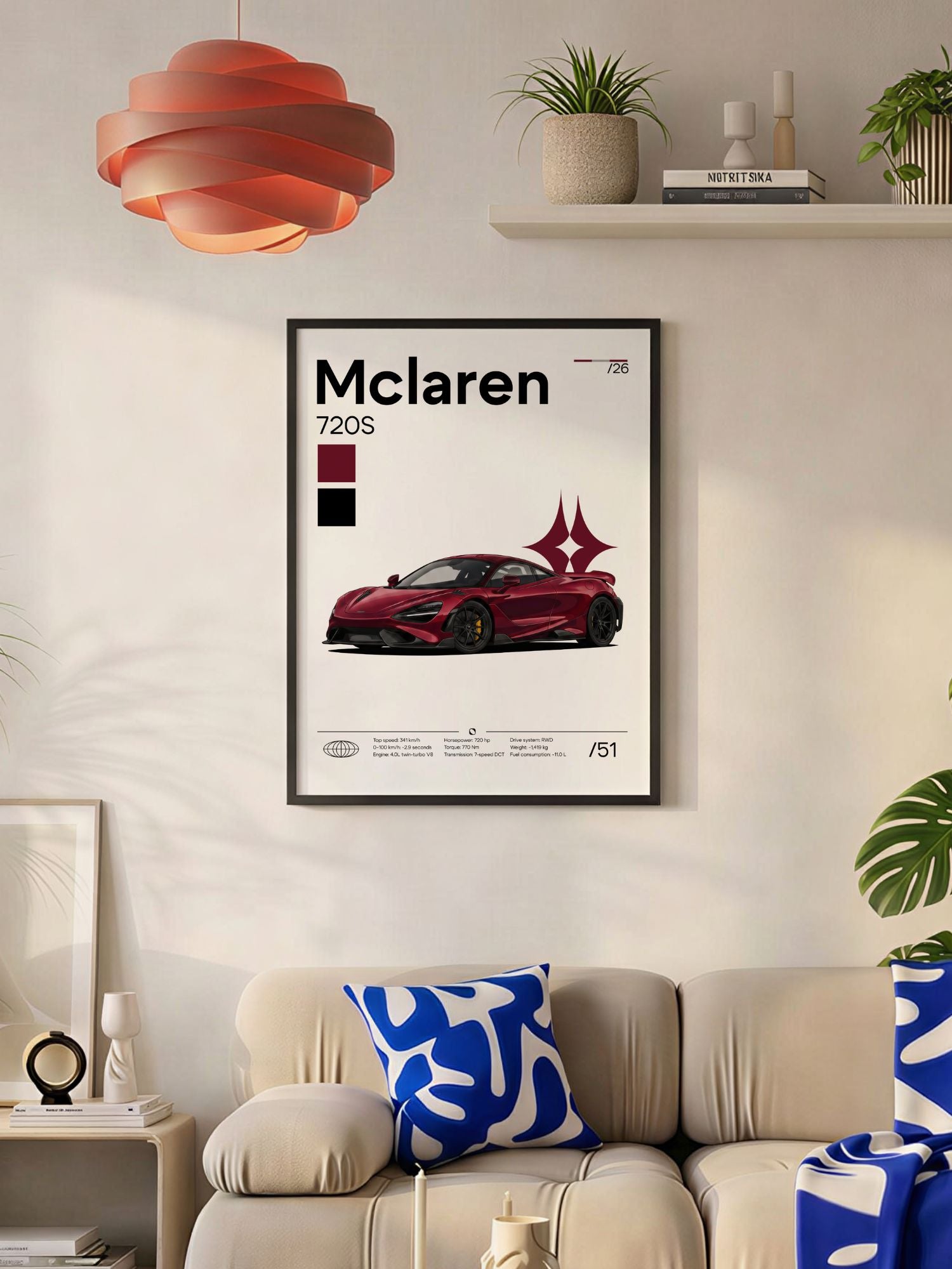 Poster Mclaren 720s