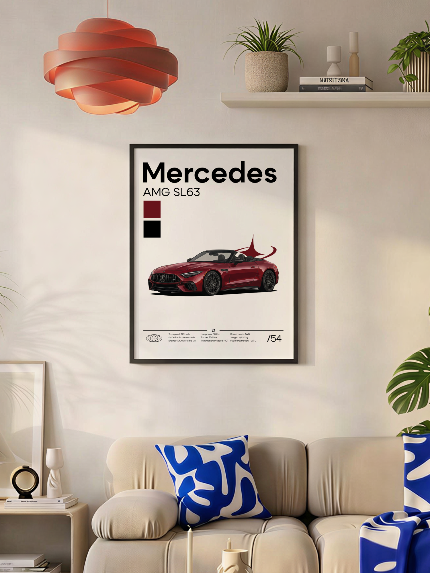 Poster Mercedes AMG SL63