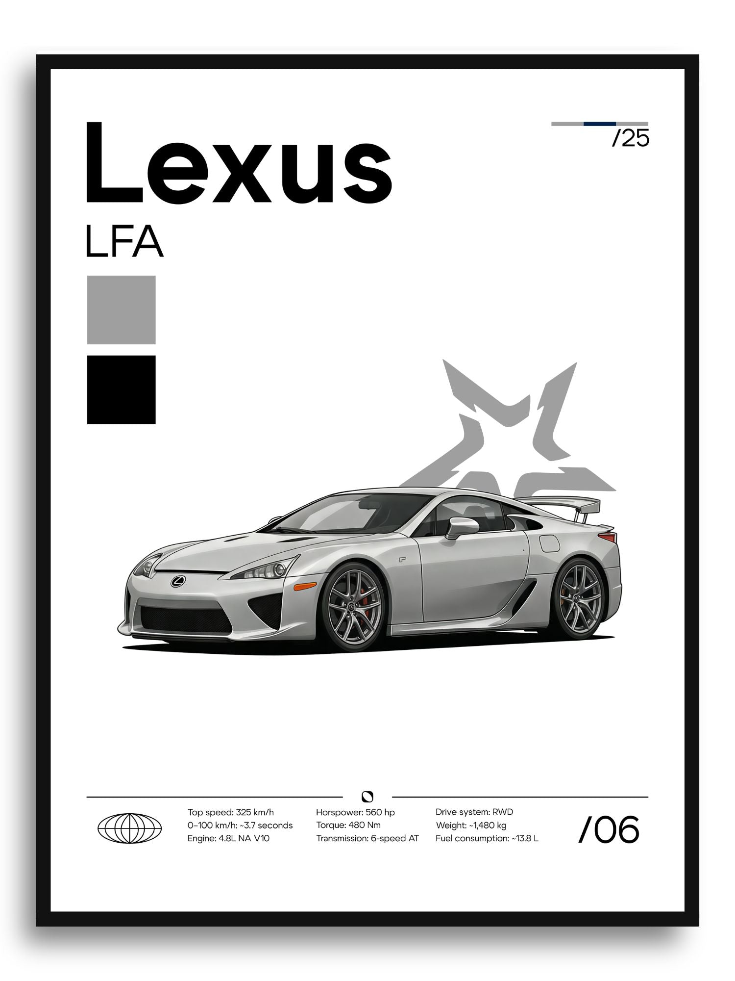 Plakat Lexus LFA