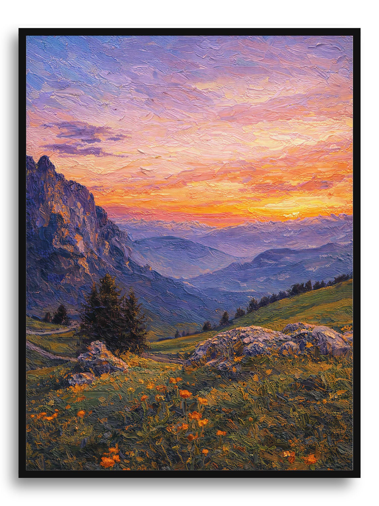 Plakat Zachód nad Wzgórzem
