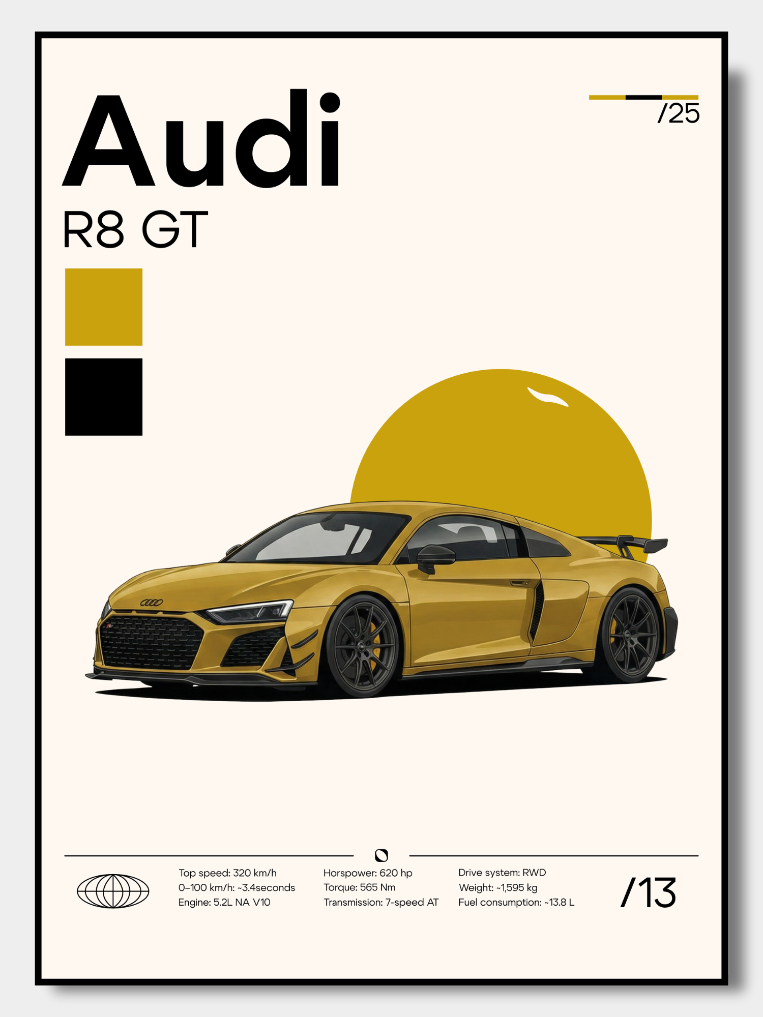 Poster Audi R8 GT