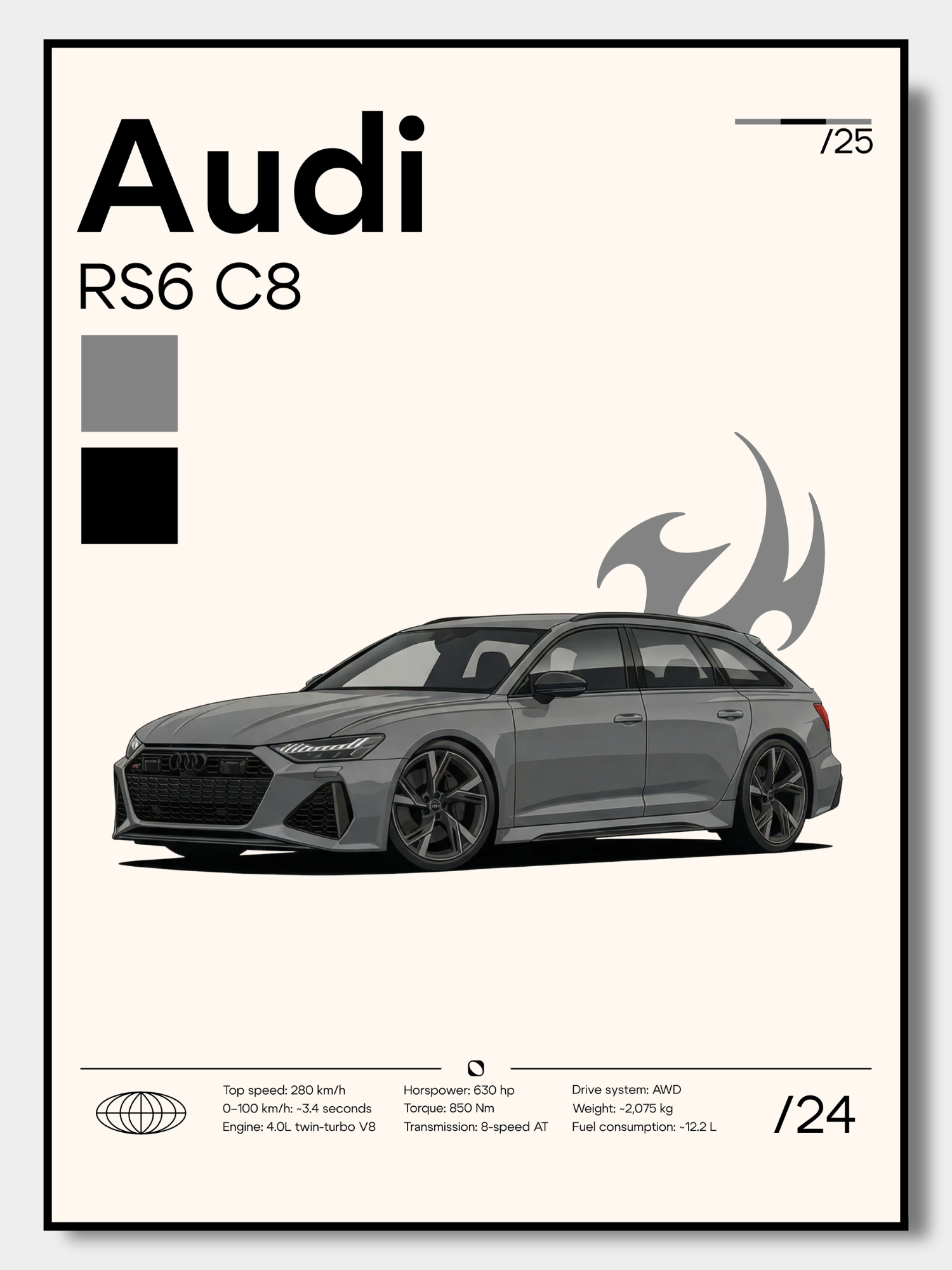 Poster Audi Rs6 C8