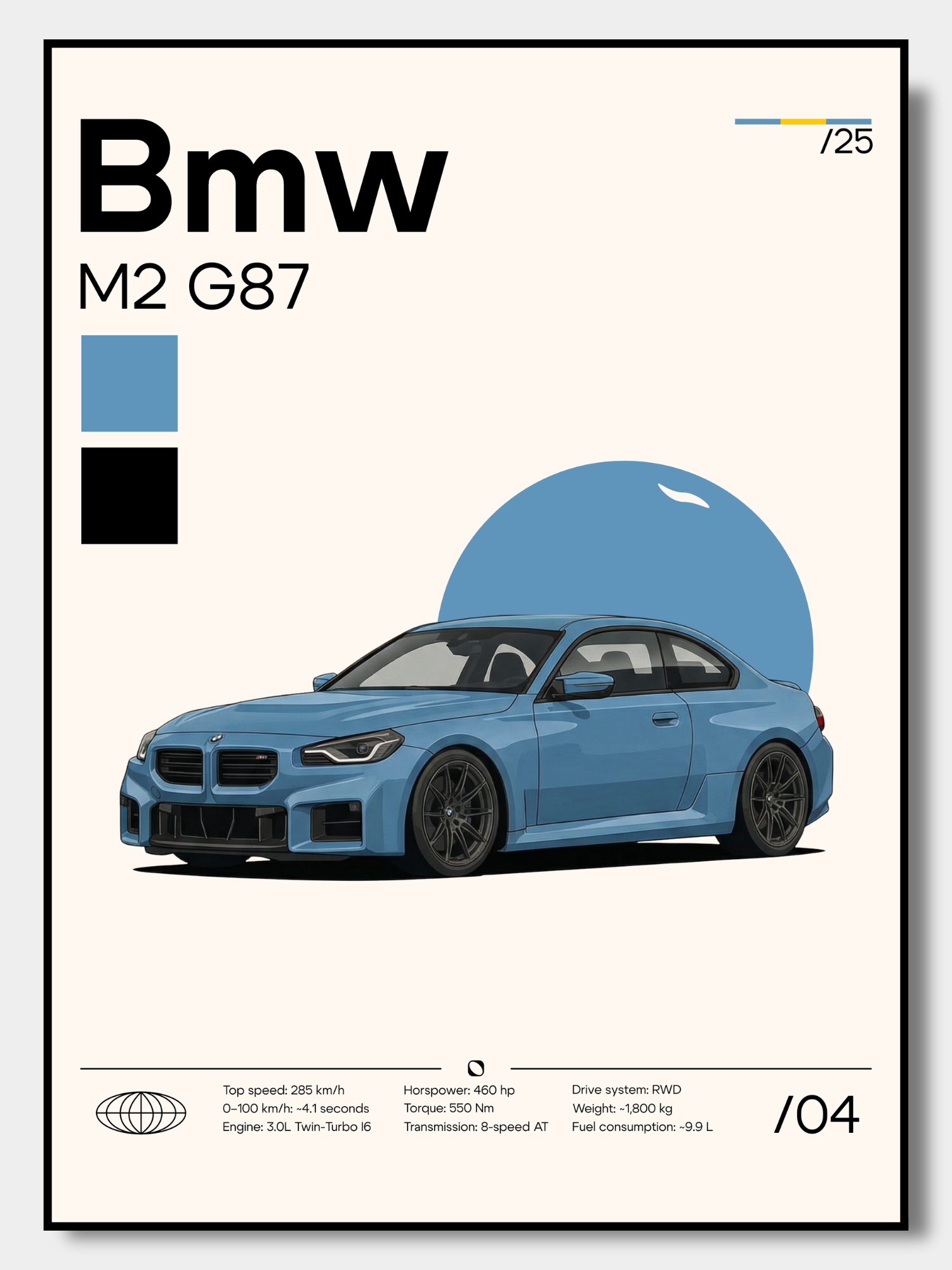 Poster Bmw M2 G87