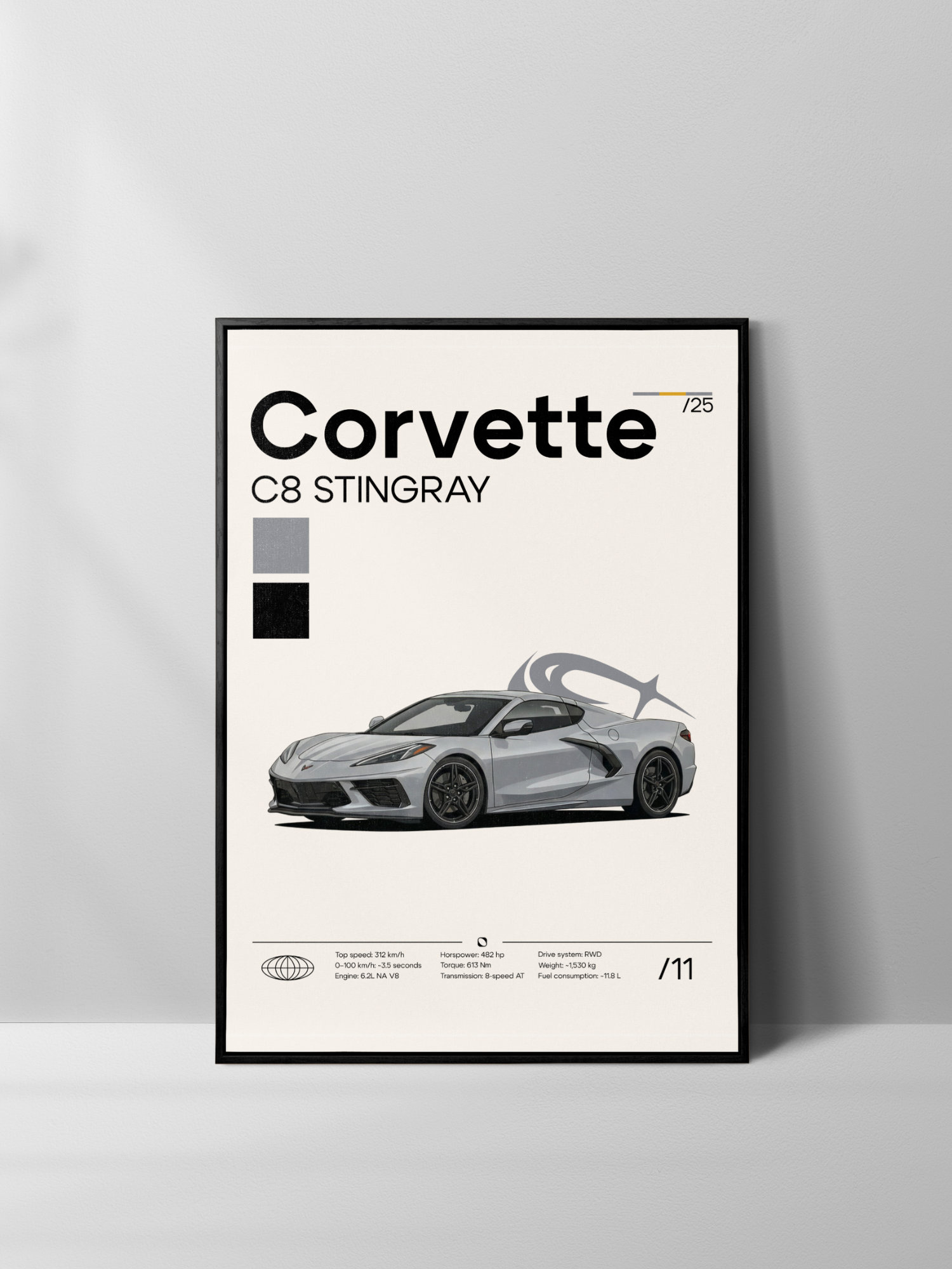 Poster Corvette C8 Stingray