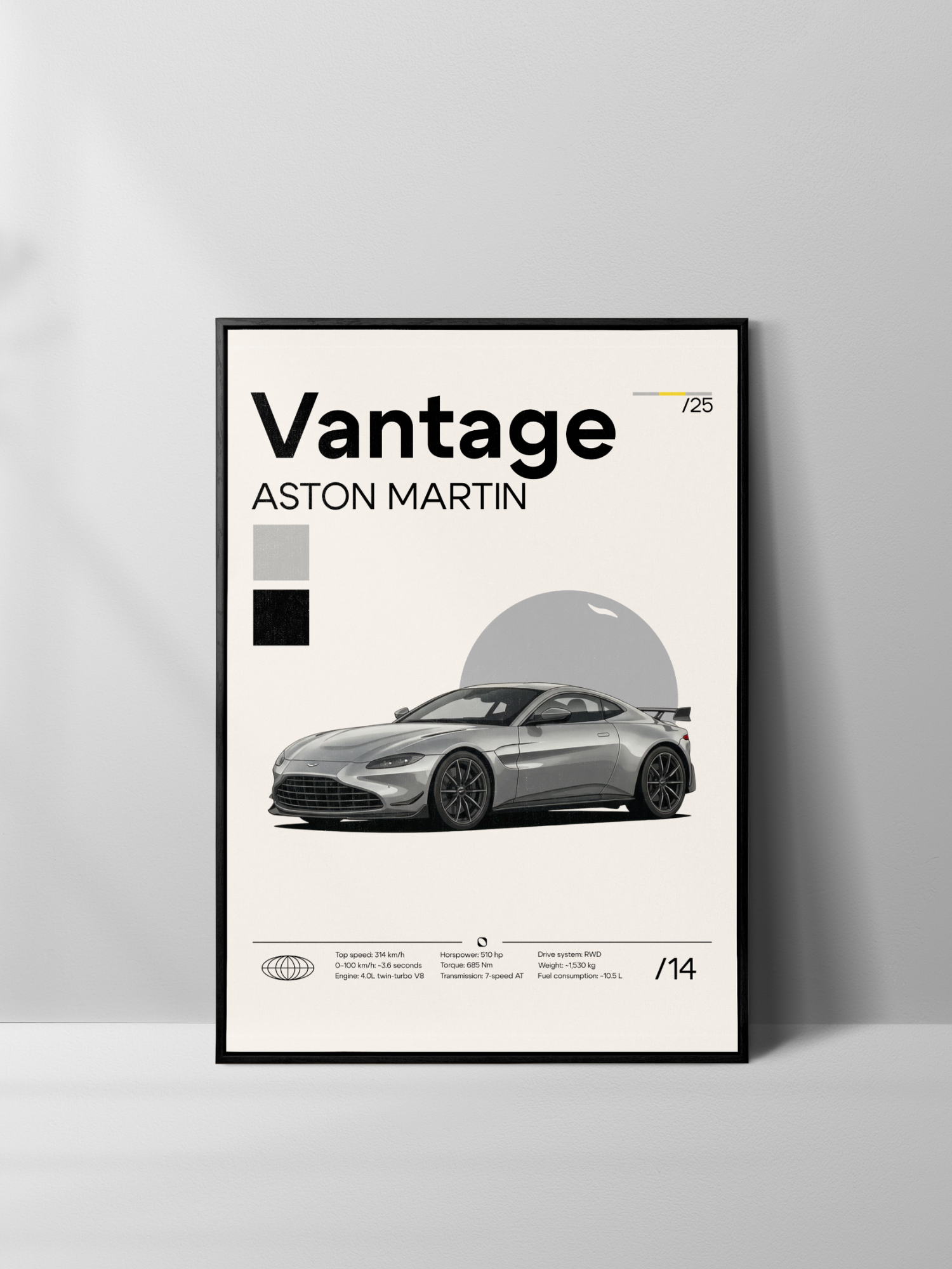 Poster Aston Martin Vantage