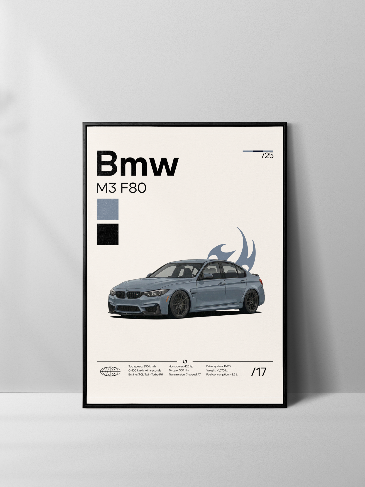Poster Bmw M3 F80