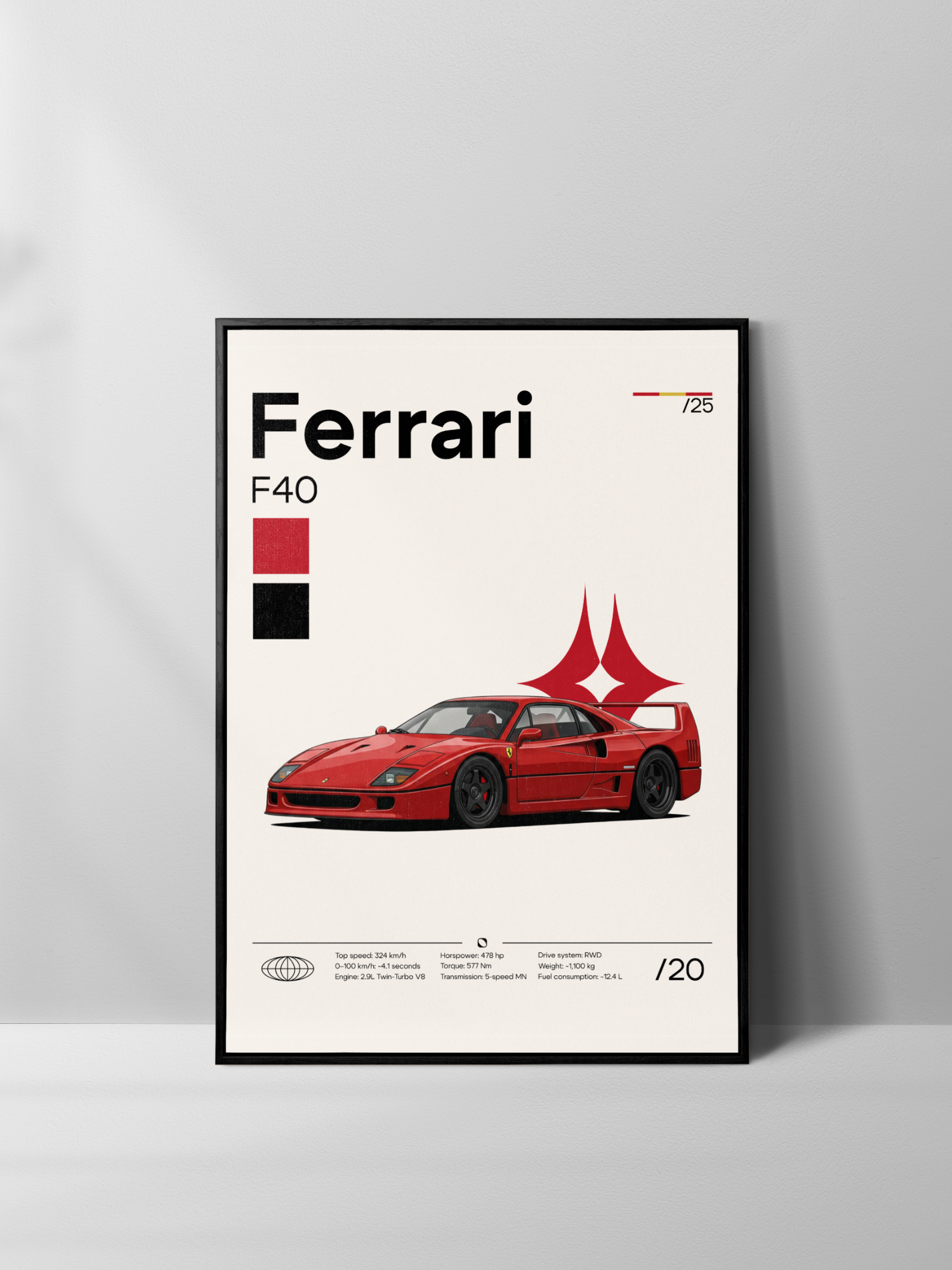 Poster Ferrari F40