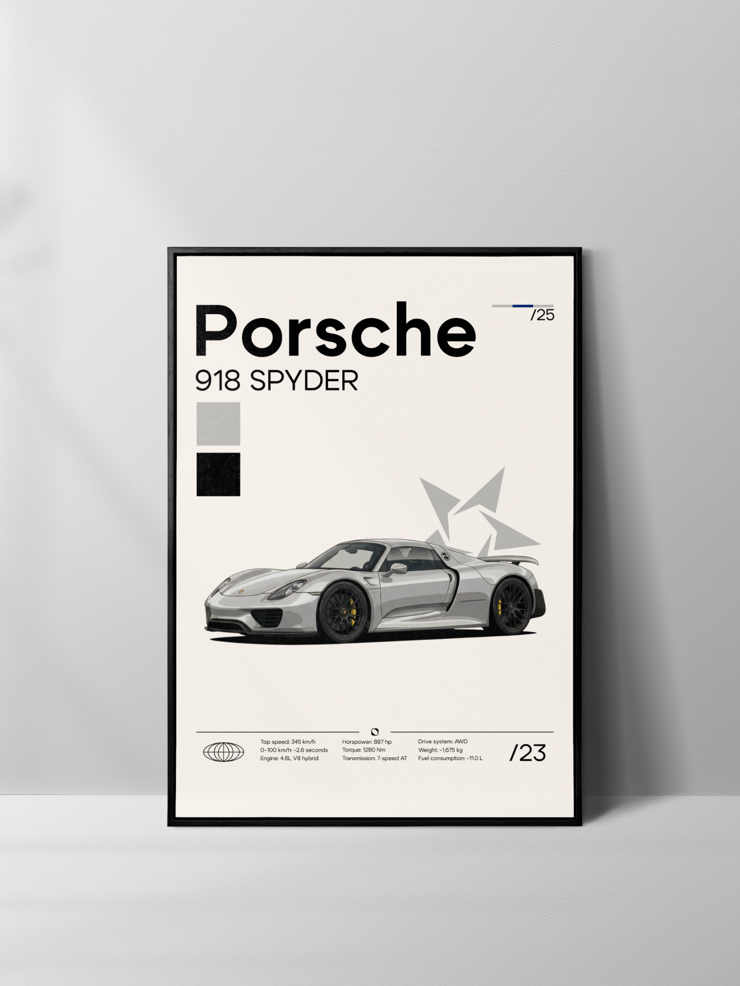 Poster Porsche 918 Spyder