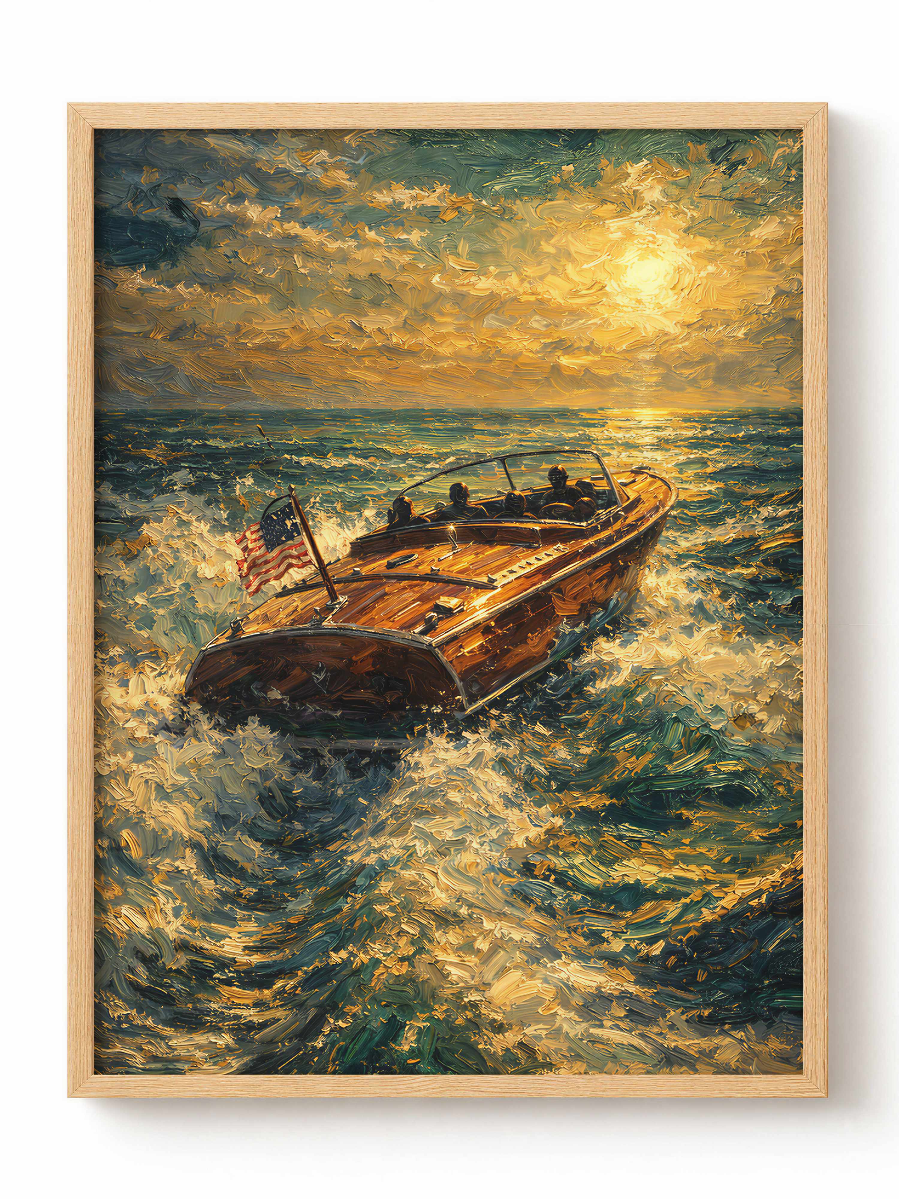Luxury Speedboat Poster