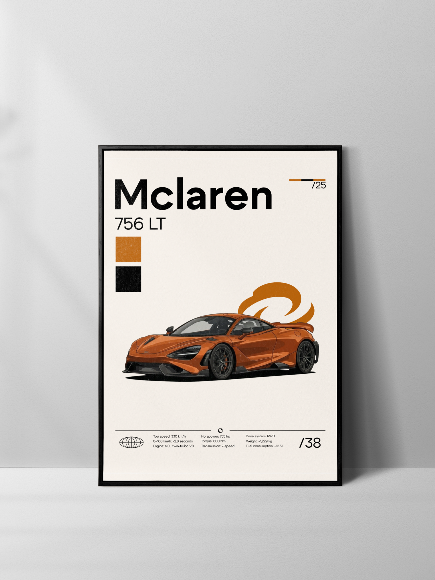 Poster Mclaren 756LT
