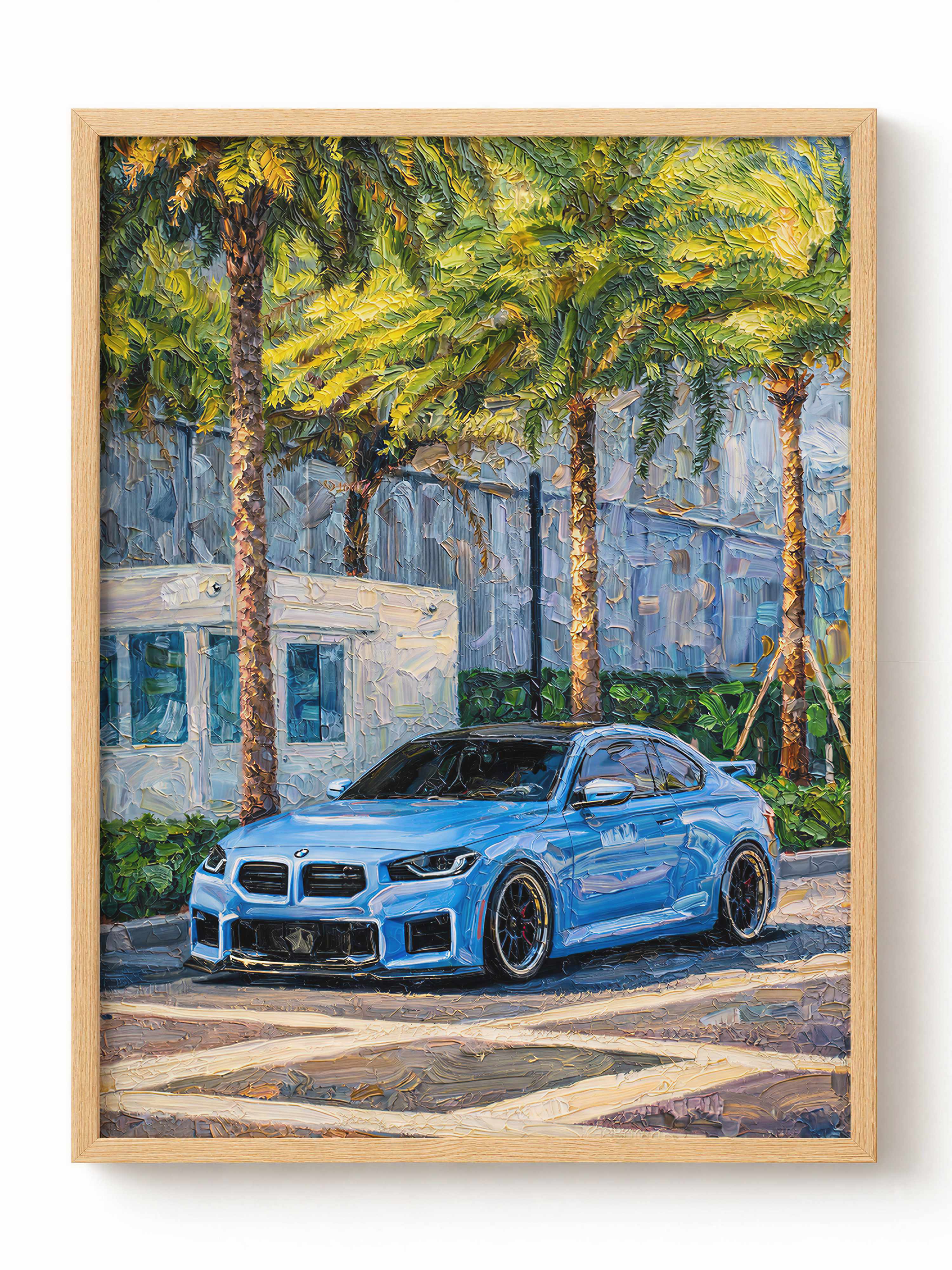 Błękitne BMW M2 Plakat