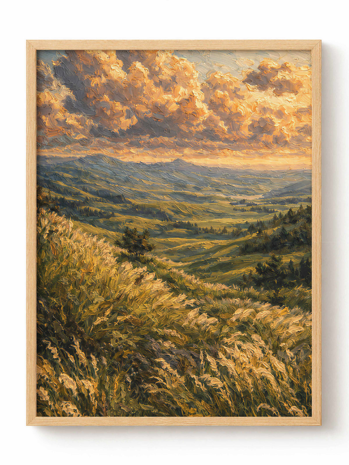 Mountain Valley Sunrise Poster