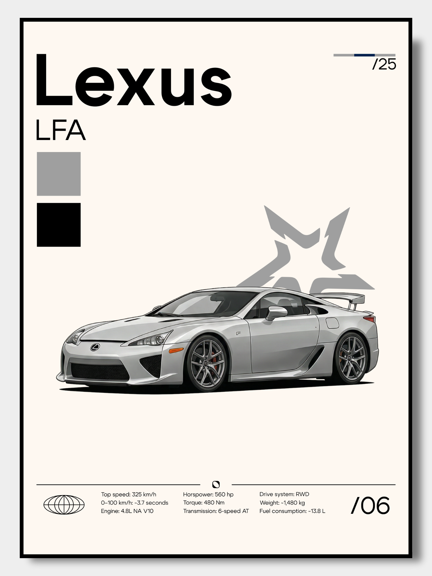 Poster Lexus LFA