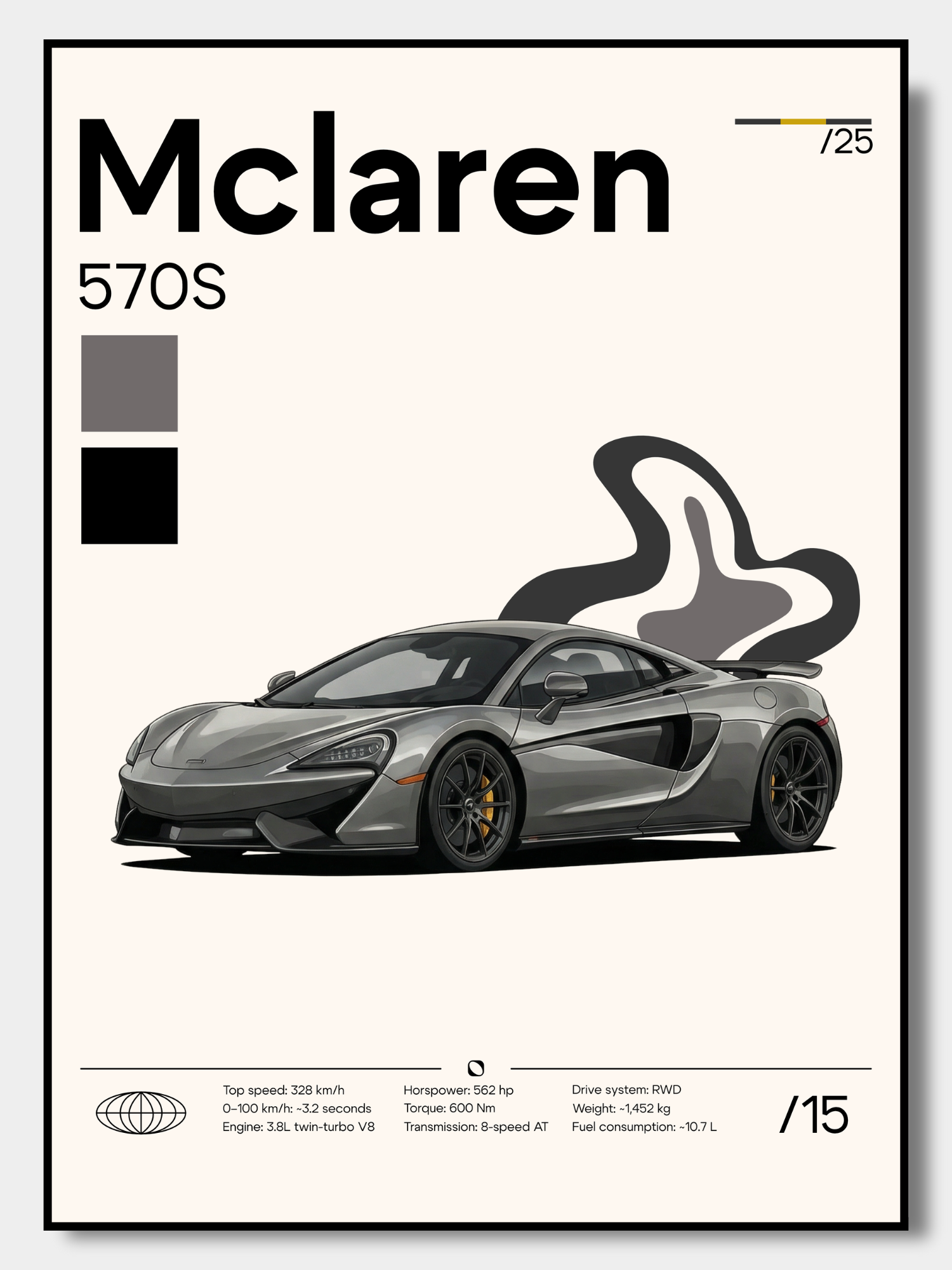 Poster Mclaren 570s