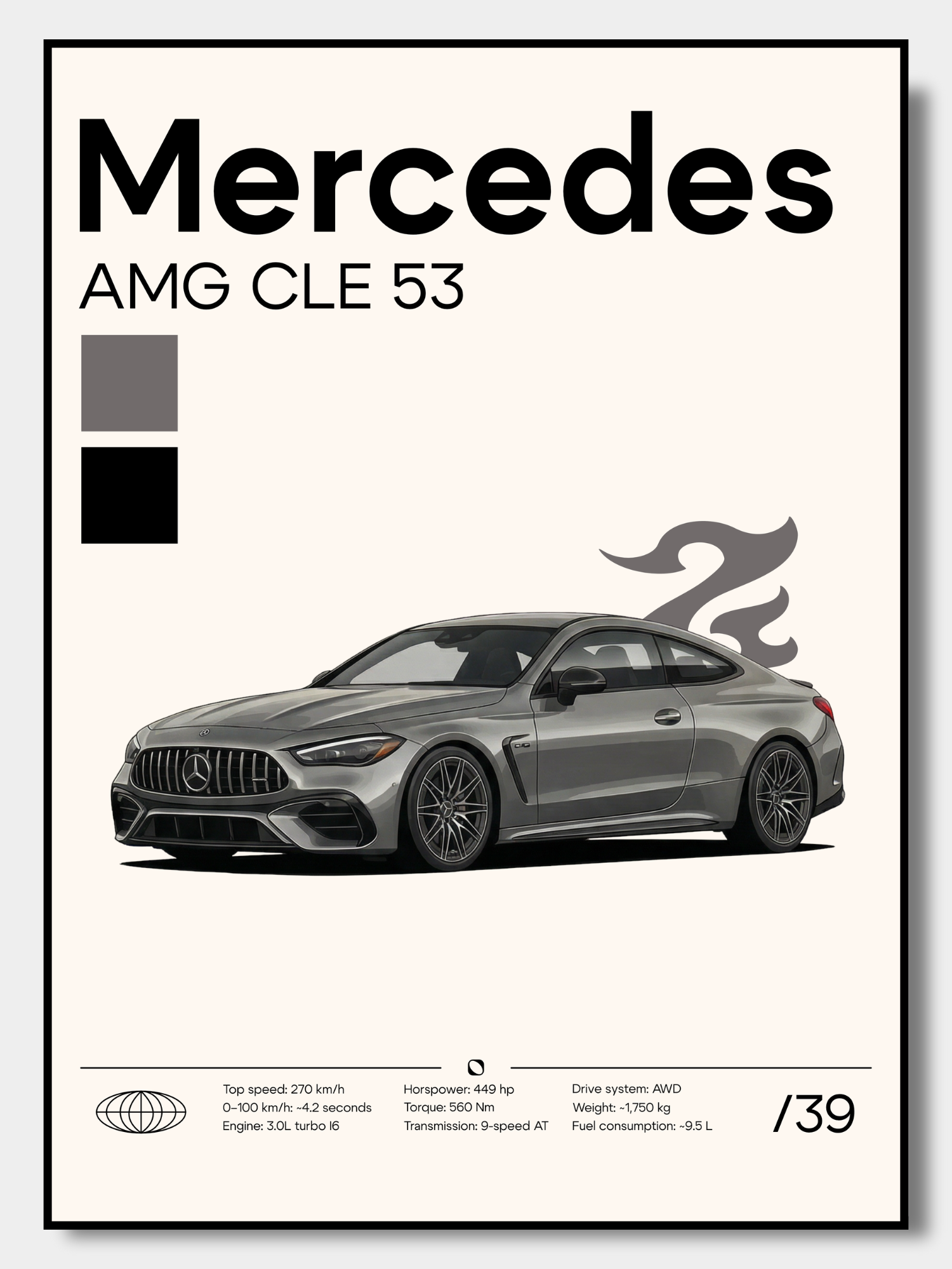 Poster Mercedes AMG CLE 53