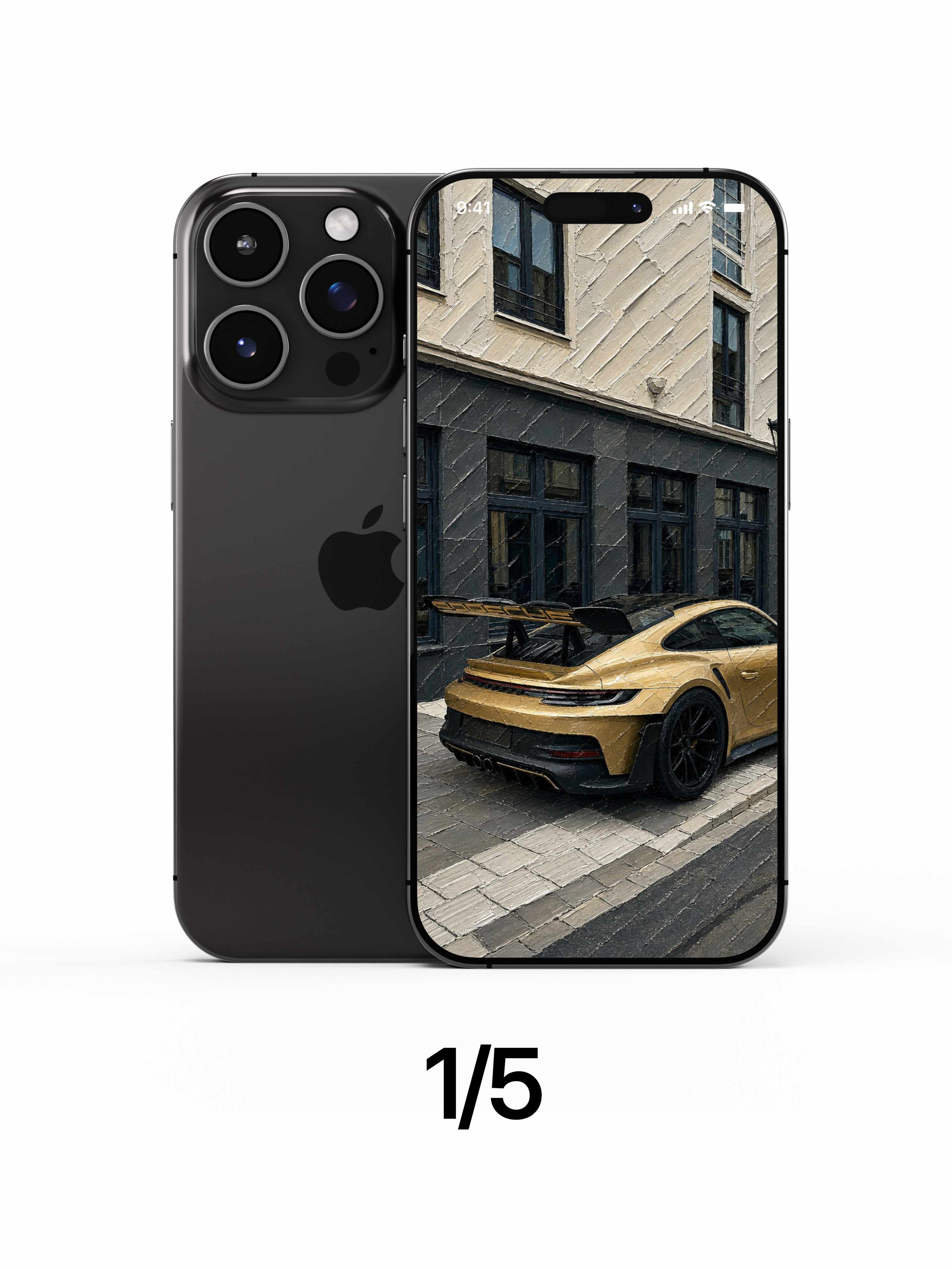 Minimalist Supercar -  Phone Wallpapers (Set of 5)