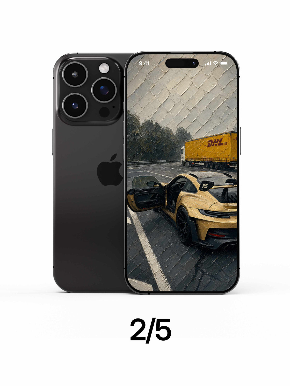 Minimalist Supercar -  Phone Wallpapers (Set of 5)