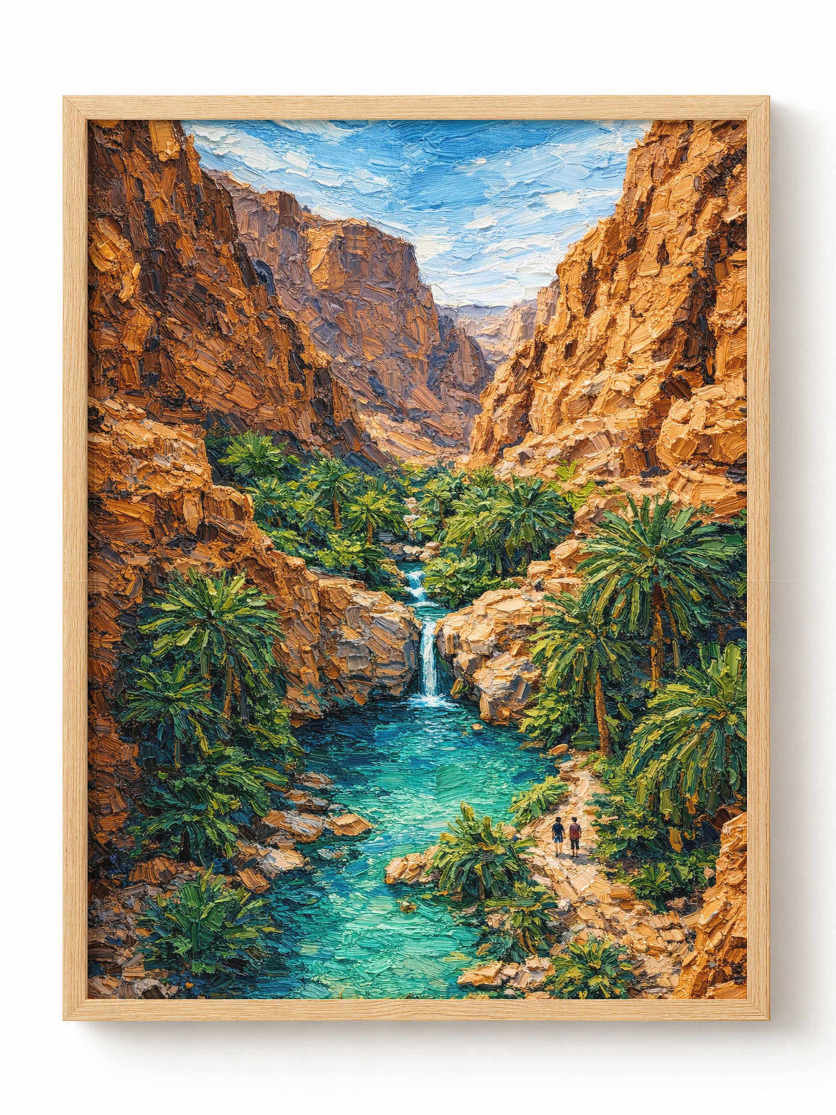 Desert Canyon Oasis Poster