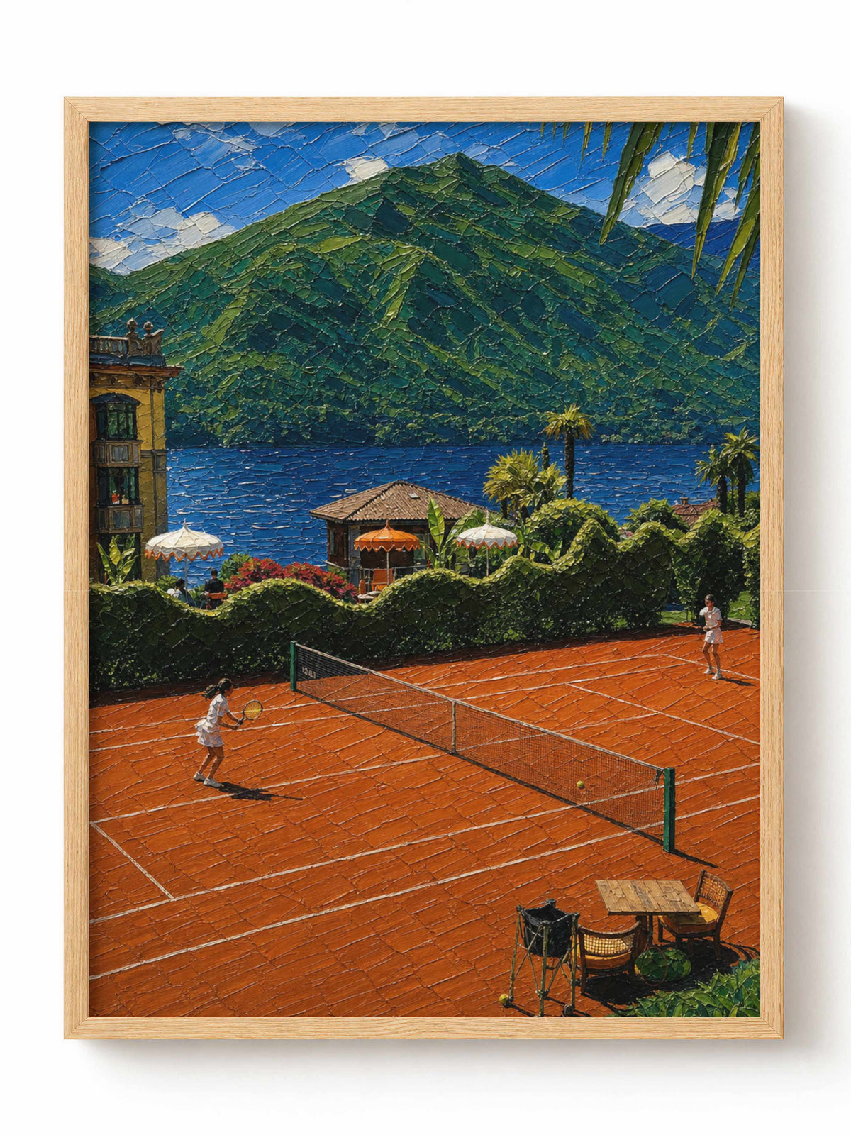 Lakeside Tennis Match Poster