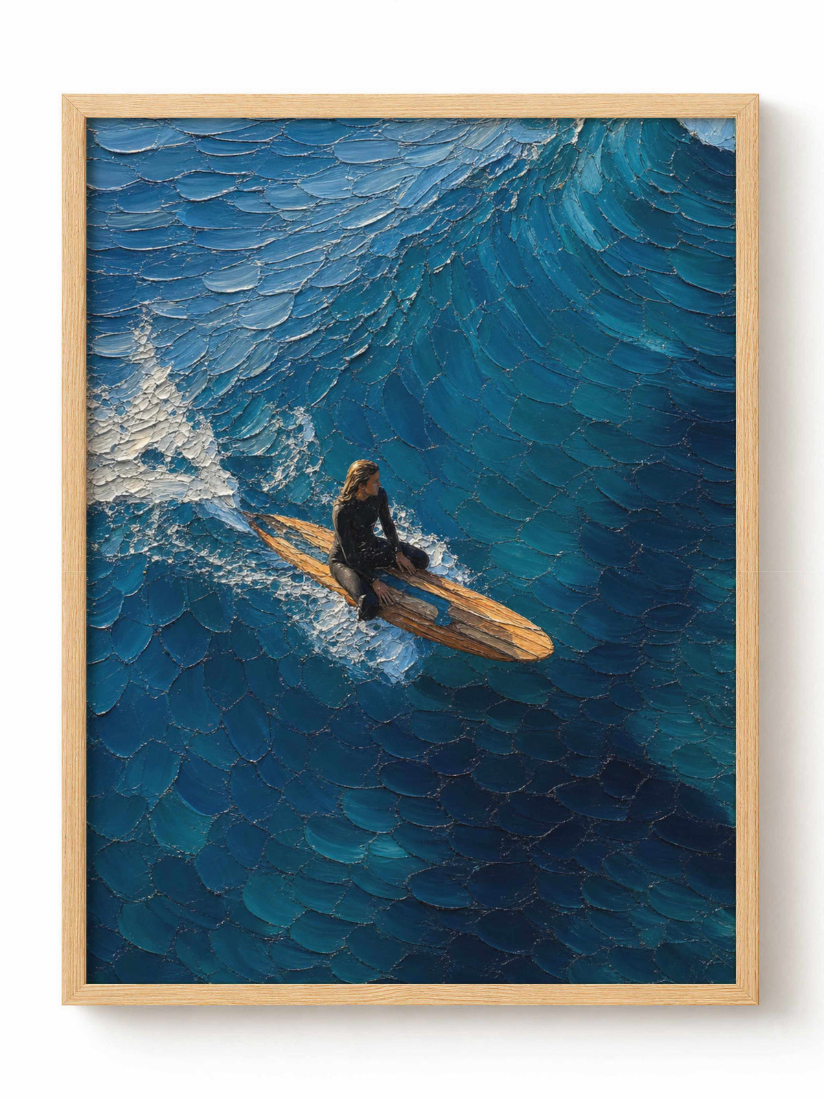 Ocean Wave Surfer Poster
