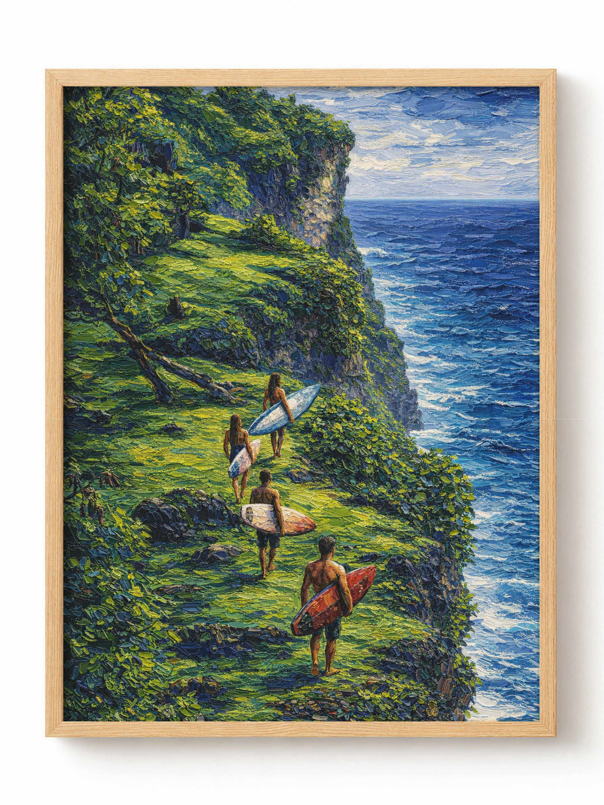 Coastal Surf Path Poster