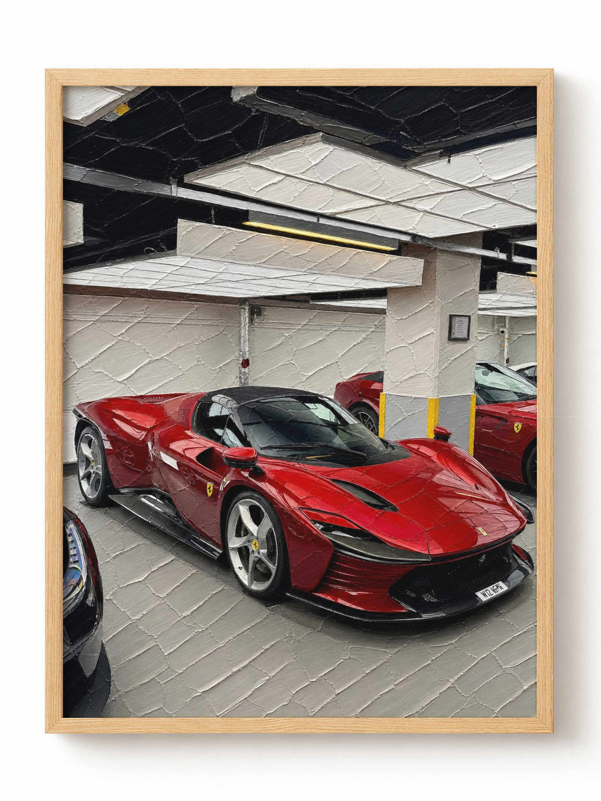 Crimson Supercar Sanctuary Poster