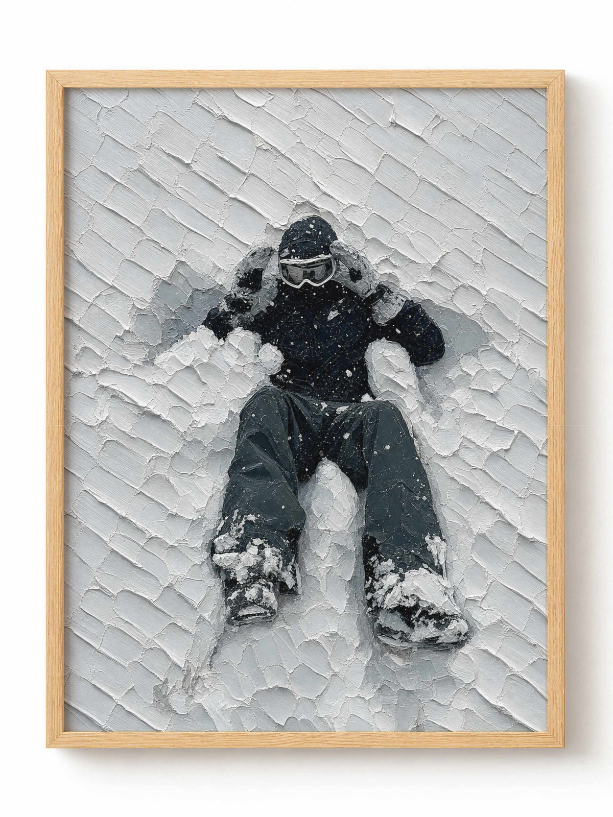 Snow Rest Skier Poster