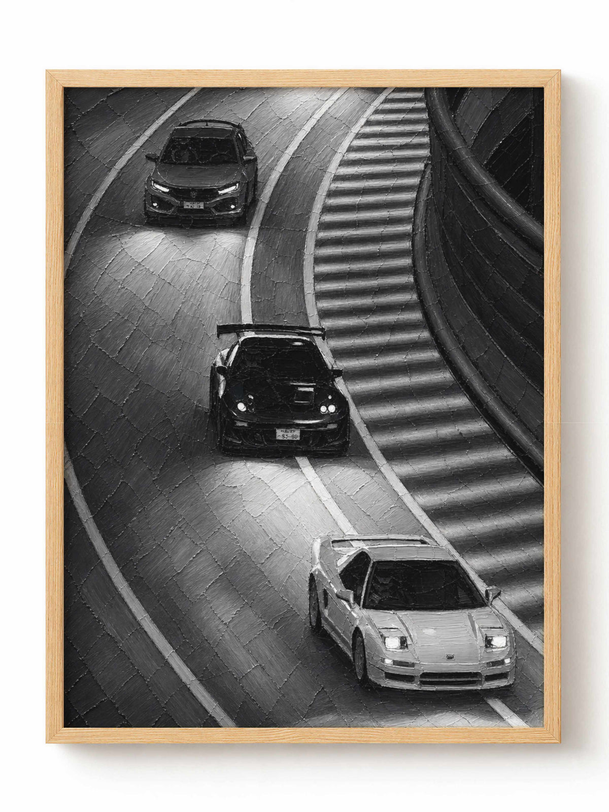 Night Ramp Supercars Poster