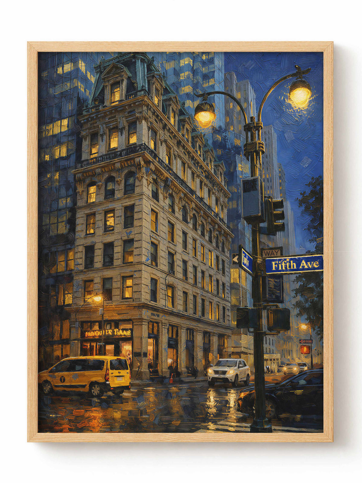 City in the evening Poster
