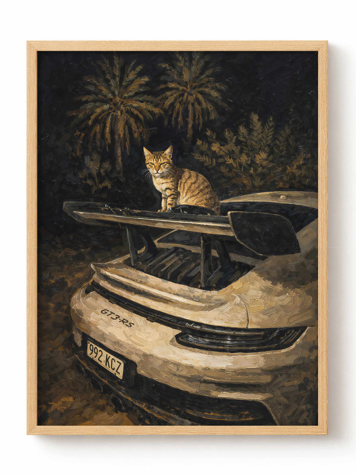 Kot na Skrzydle Porsche GT3 RS Plakat