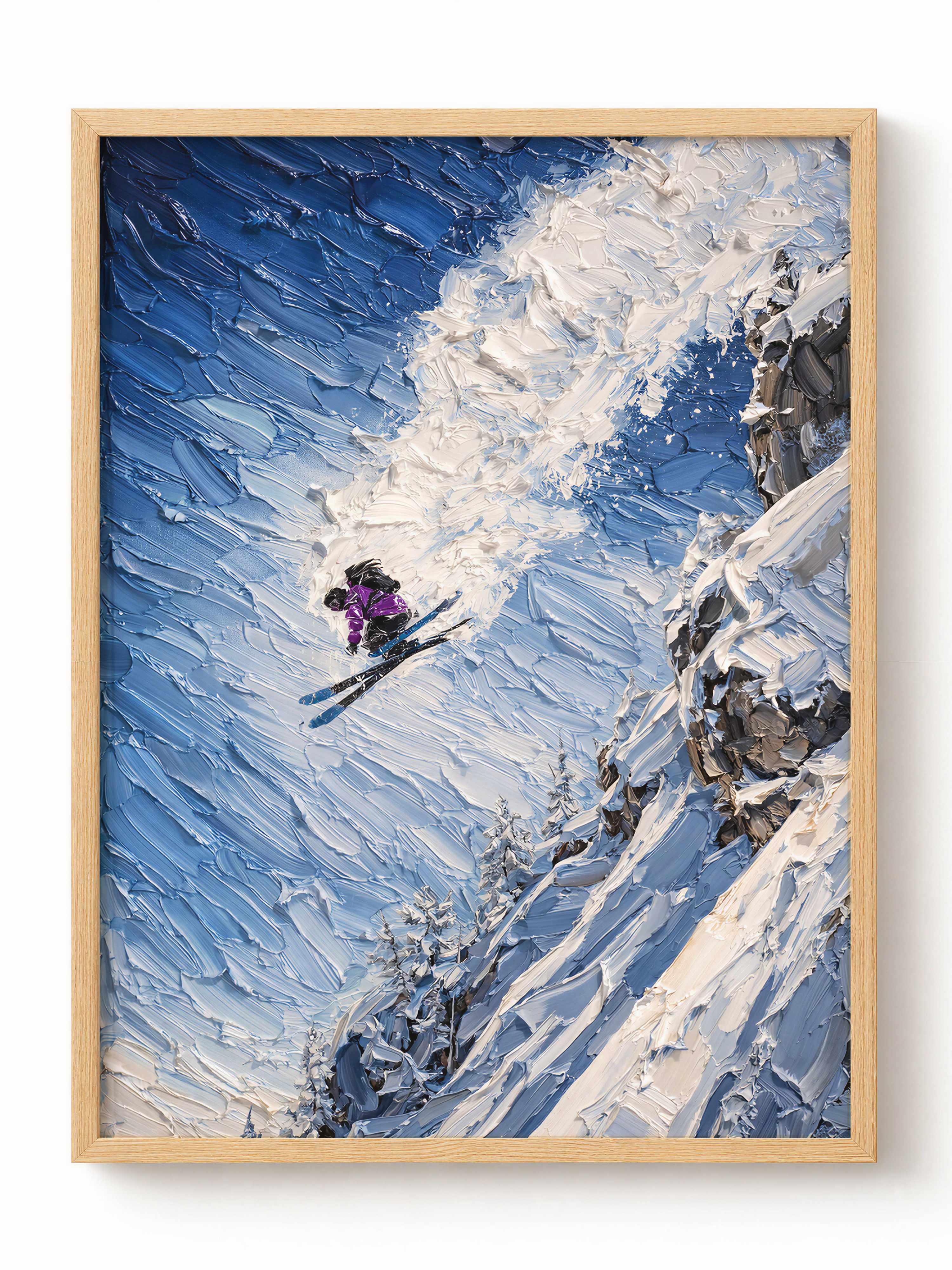Extreme Freeride Skier Poster