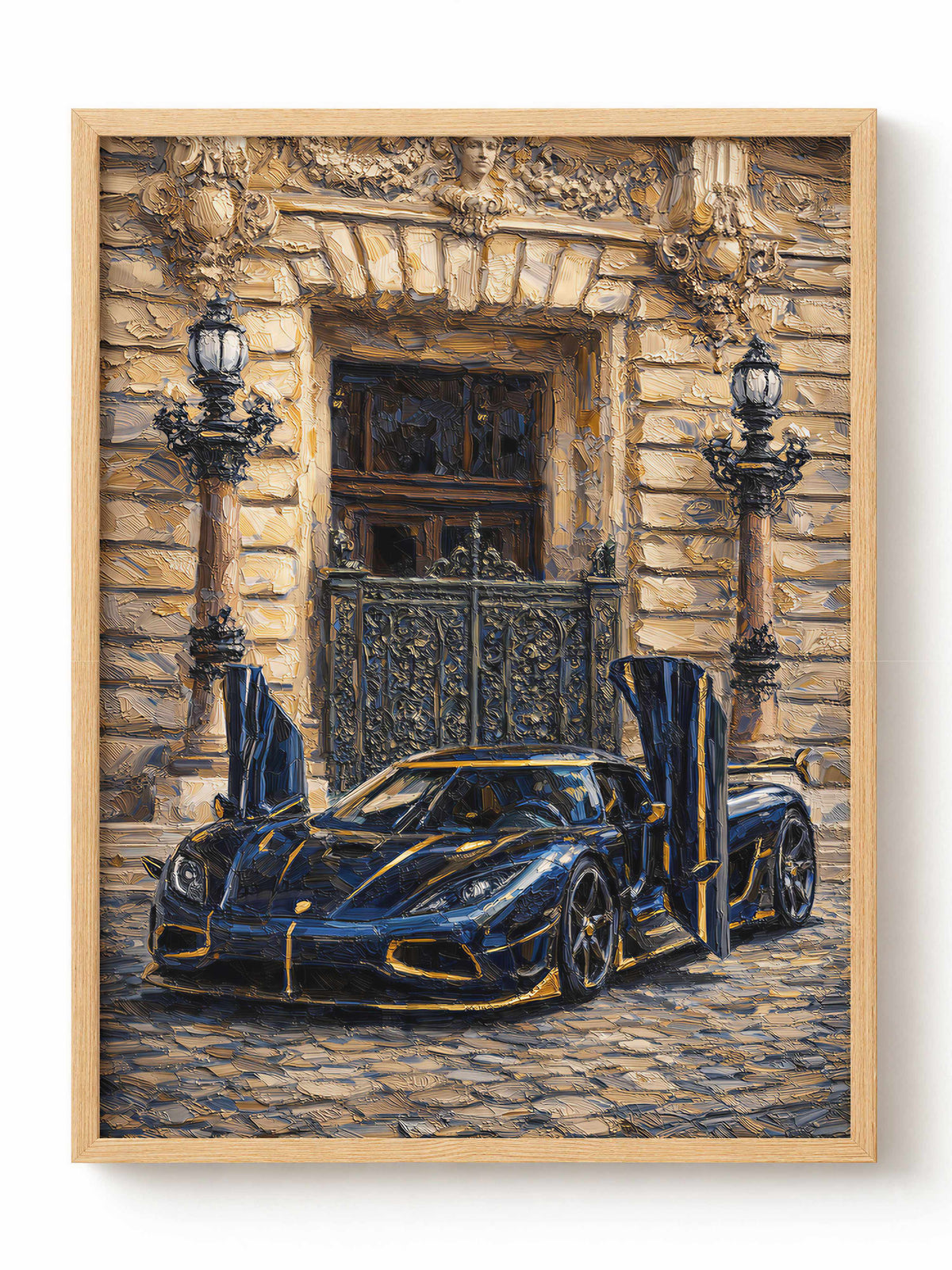 Black Gold Koenigsegg Palace Poster