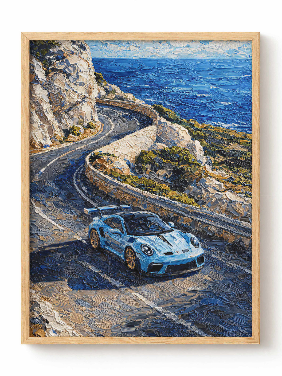 Porsche 911 GT3 RS na Nadmorskiej Drodze Plakat