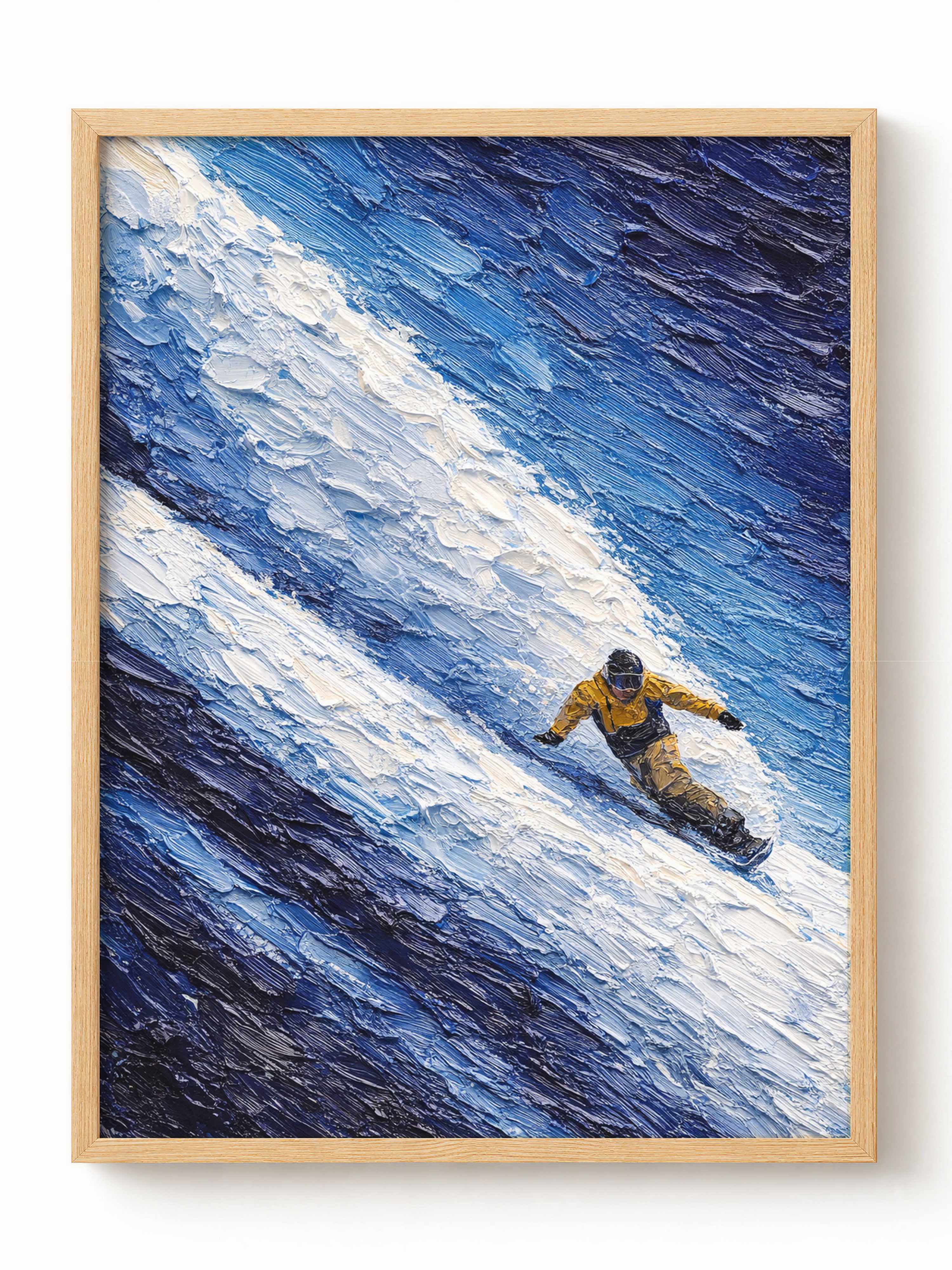 Snowboarder Powder Snow Poster