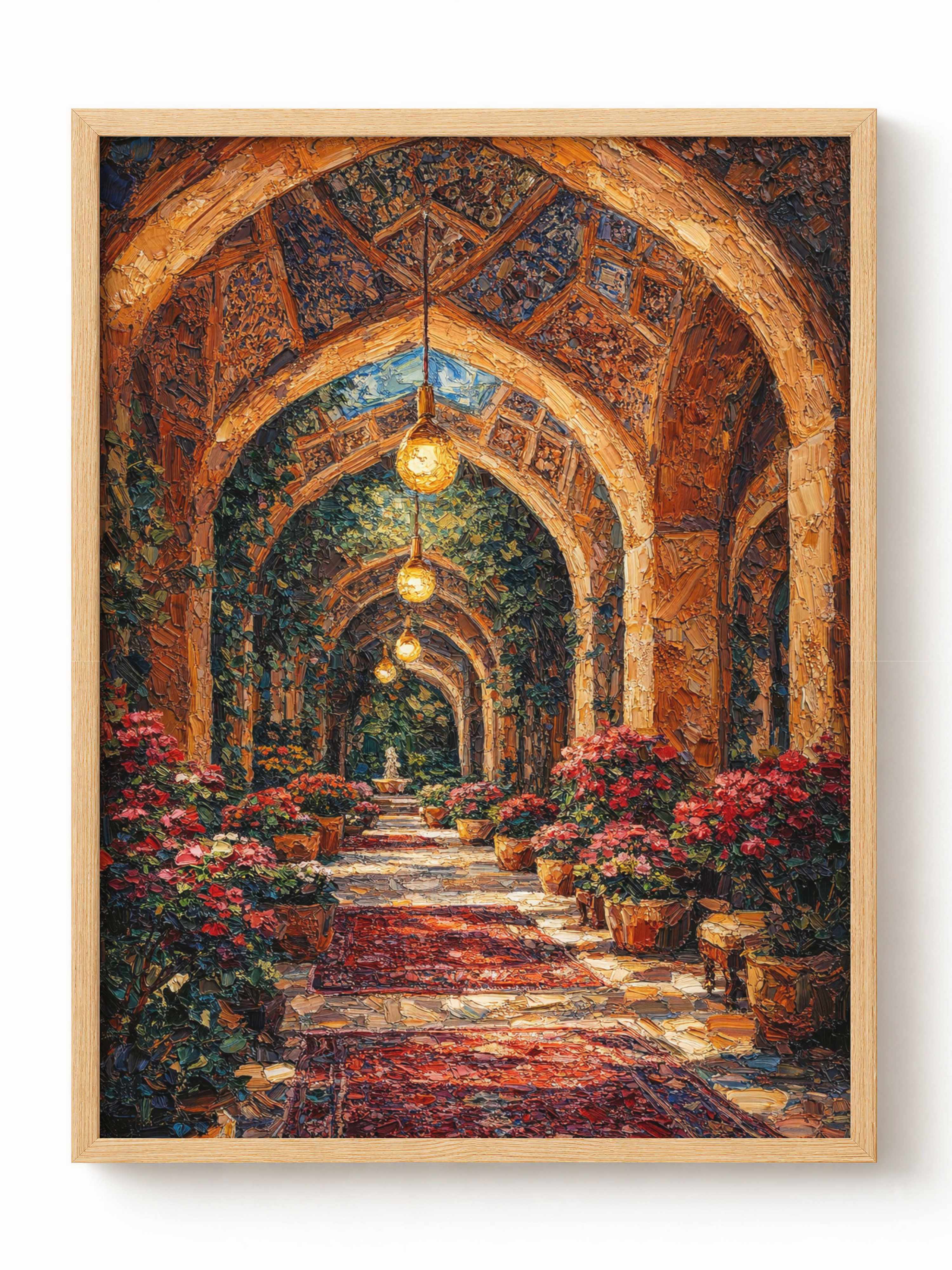 Historic Archway Garden Corridor Poster